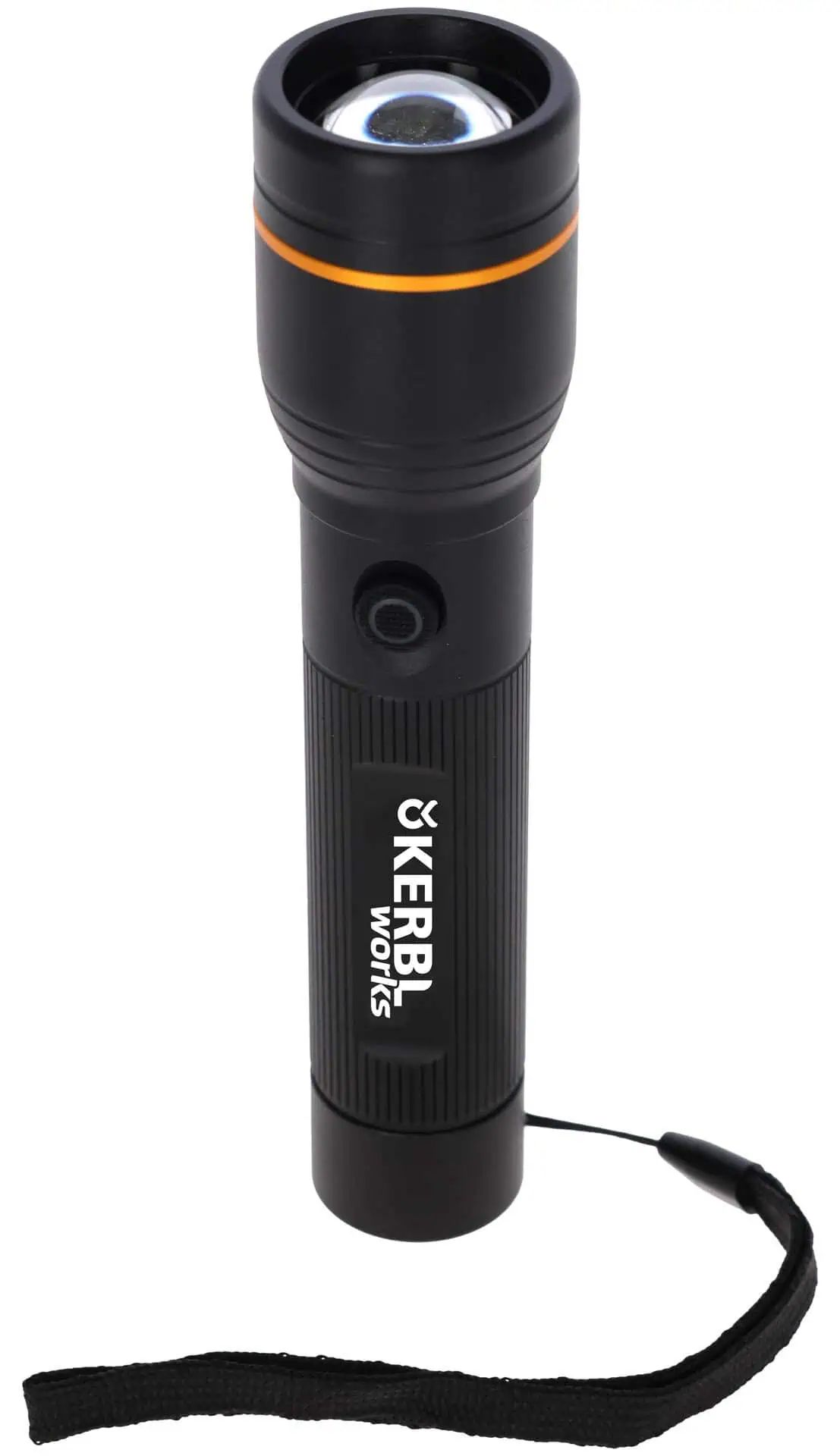 Kerbl LED-ficklampa ProFire 1800, laddningsbar, 1800 lumen, USB-C, framifrån