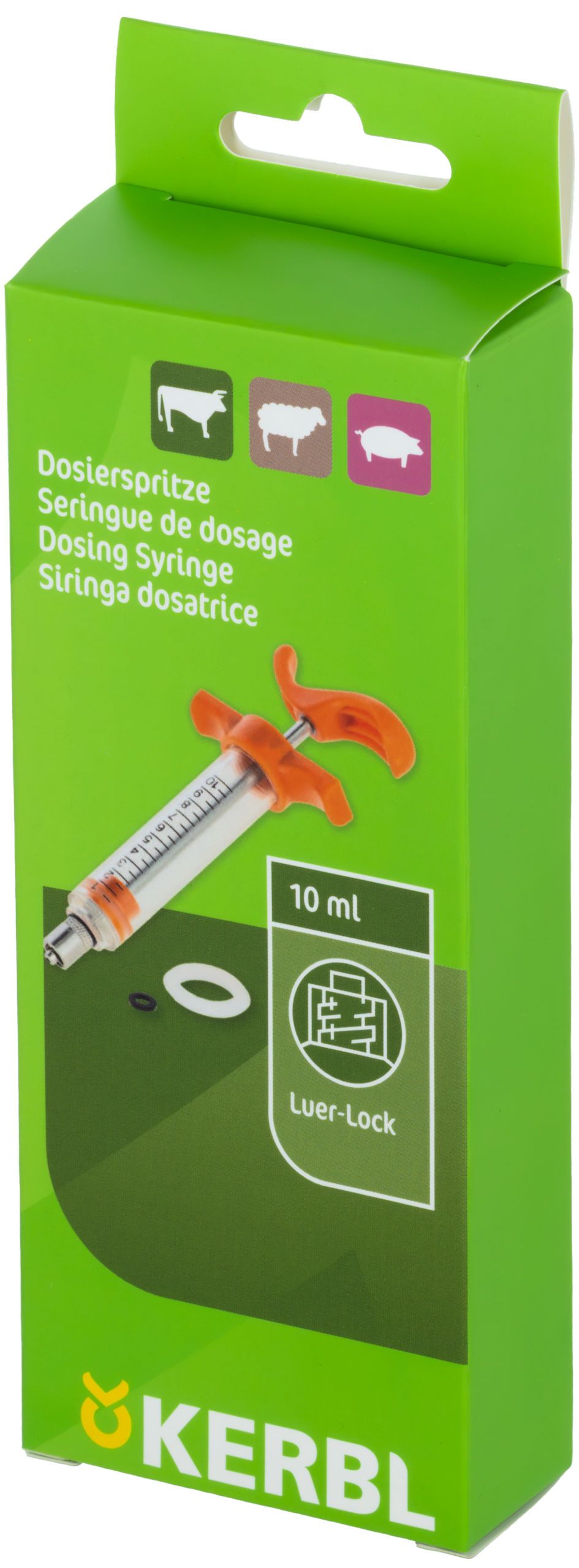 Dosier-Spritze, Medizin-Spritze, Oral-Spritze, 10 ml, Kopf Box