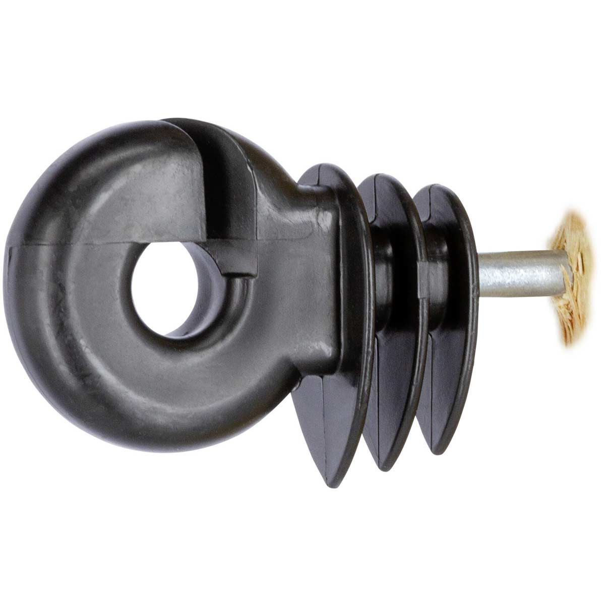 25x Isolateur annulaire Premium BIG noir court support 6 mm, détail
