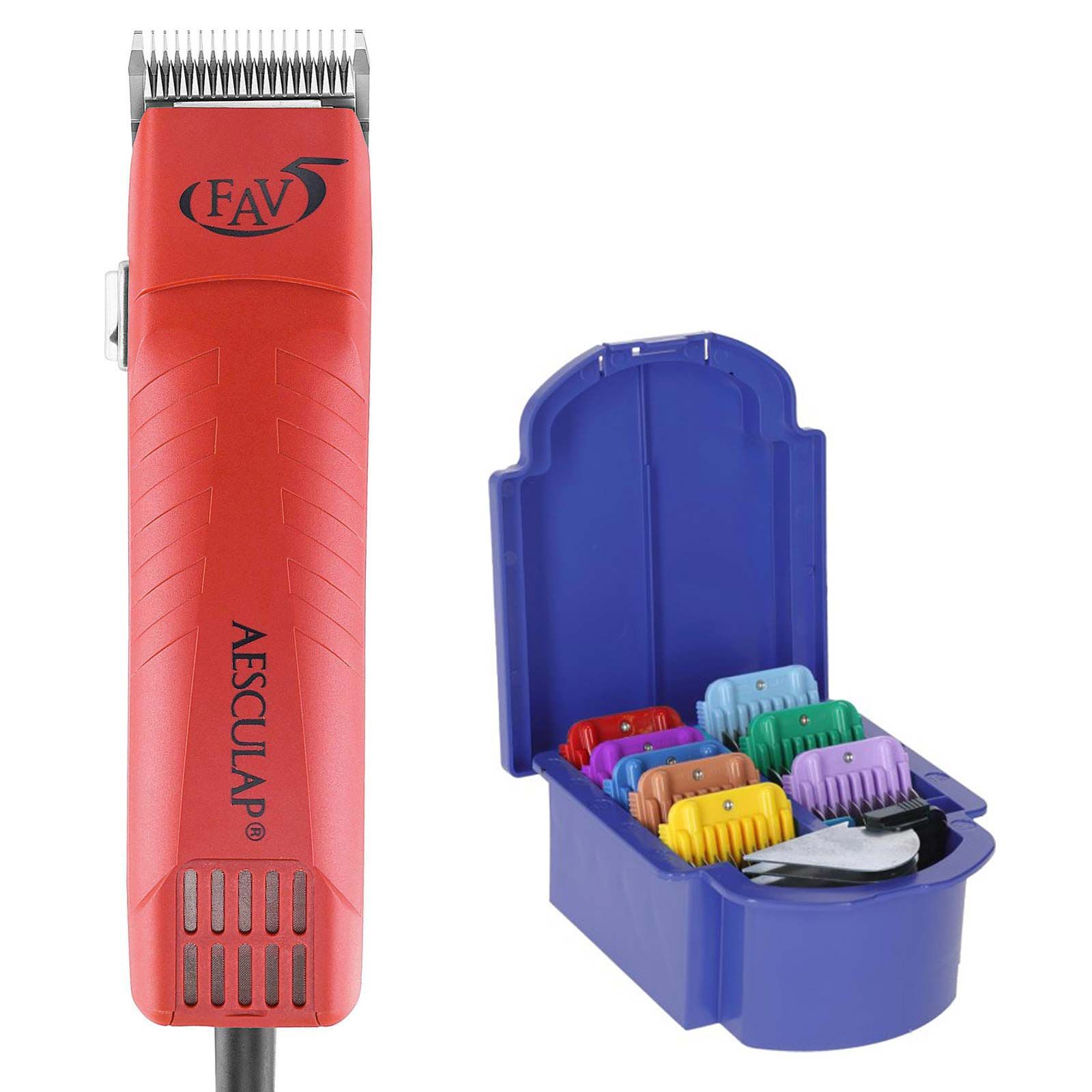 Aesculap FAV5 Schermaschine 230 V mit Aufsteckkamm-Set, Lieferumfang