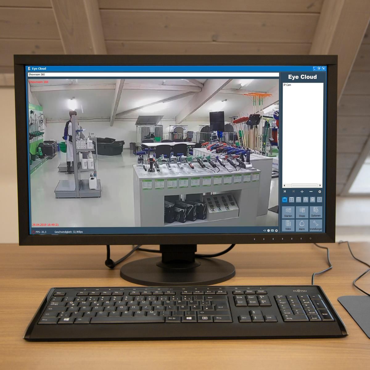 Kerbl Stallkamera IPCam 360 FHD mit 5-fach Zoom und Nachtsicht, loses Produkt