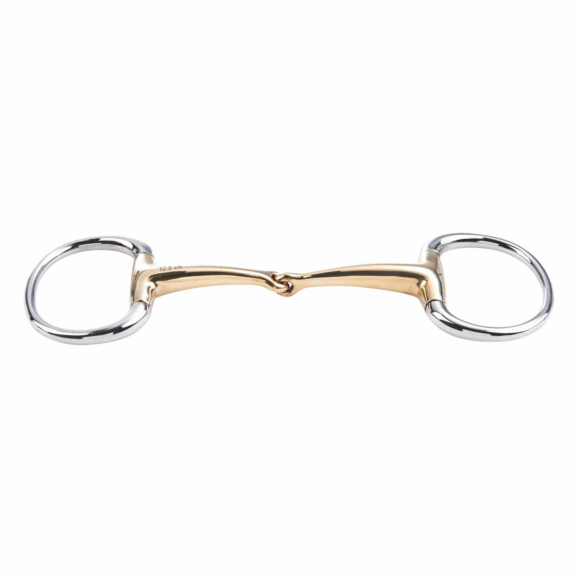 BUSSE Olívafejes csikózabla KAUGAN 14 mm, egyszerű törésű, oldalnézet