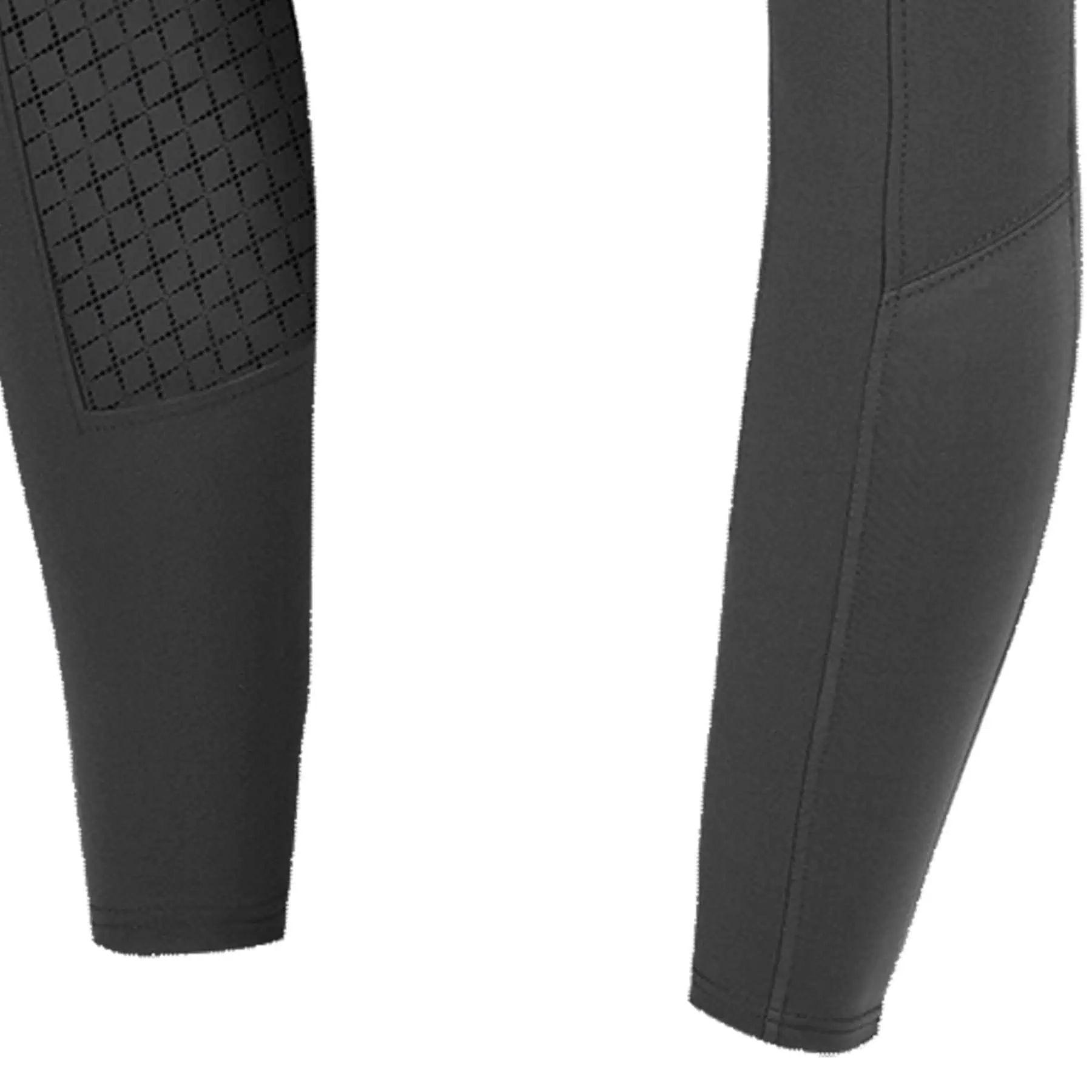 Pantalon d'équitation ELT Micro Sport en silicone, fond intégral, 164, asphalte