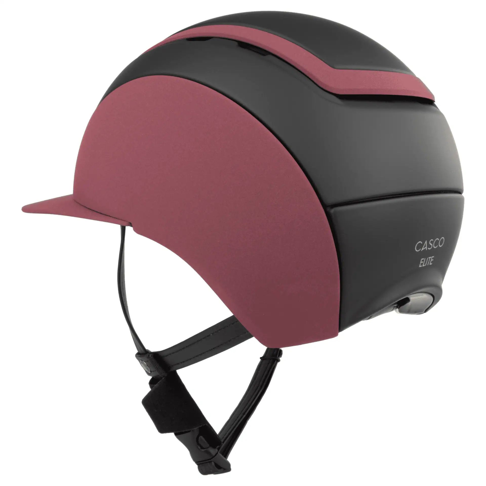 Casco Reithelm Elite Precision, Carbon-Top, sportlich & sicher, Velaris Burgund M