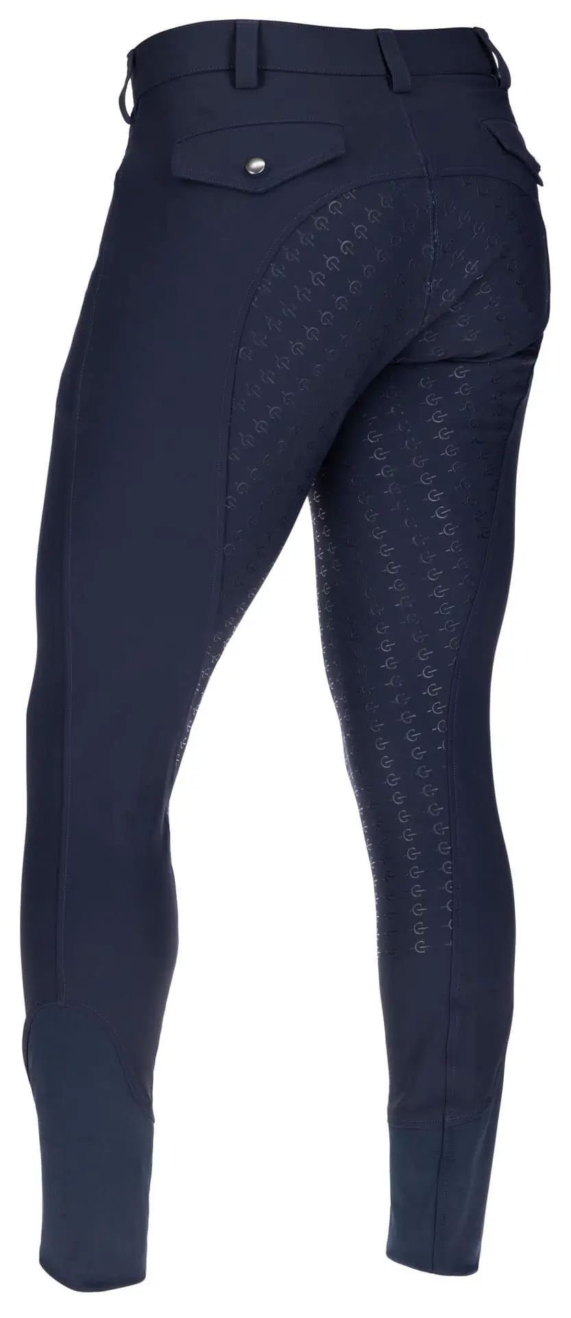 Covalliero Riding Breeches Techno II Men, Full Seat, Dark Blue, rear view