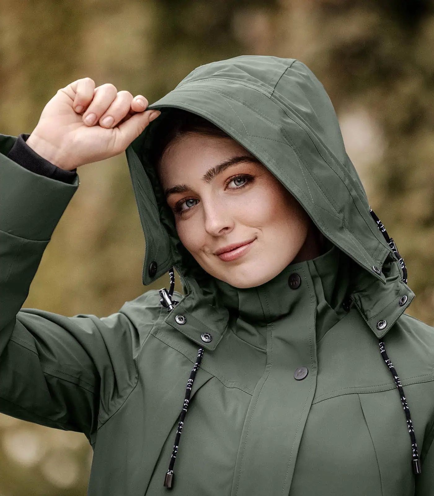 ELT Winter-Performance-Reitparka Ontario, wasserdicht & winddicht, dunkeloliv XXL