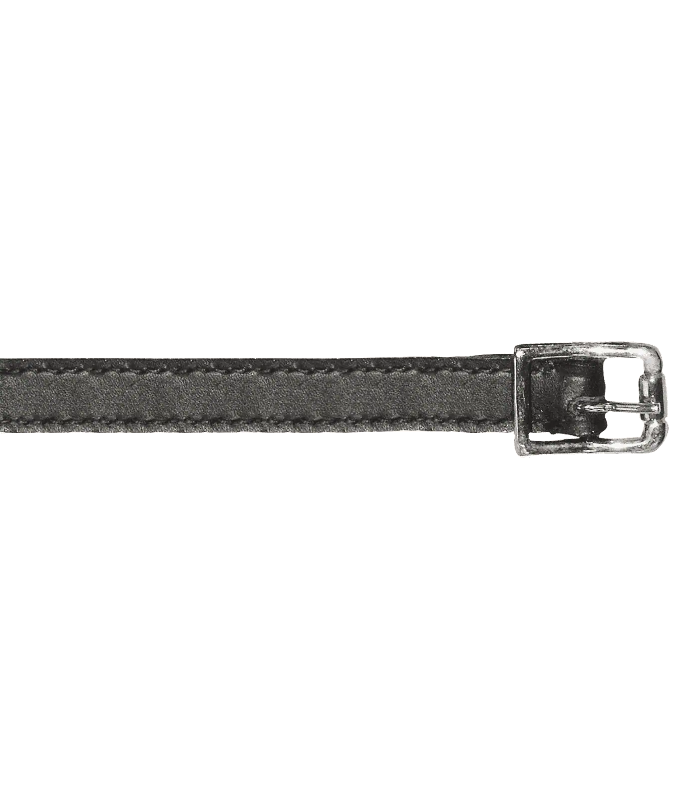 Waldhausen Sporrband i äkta läder, svart, ca 46 cm, par