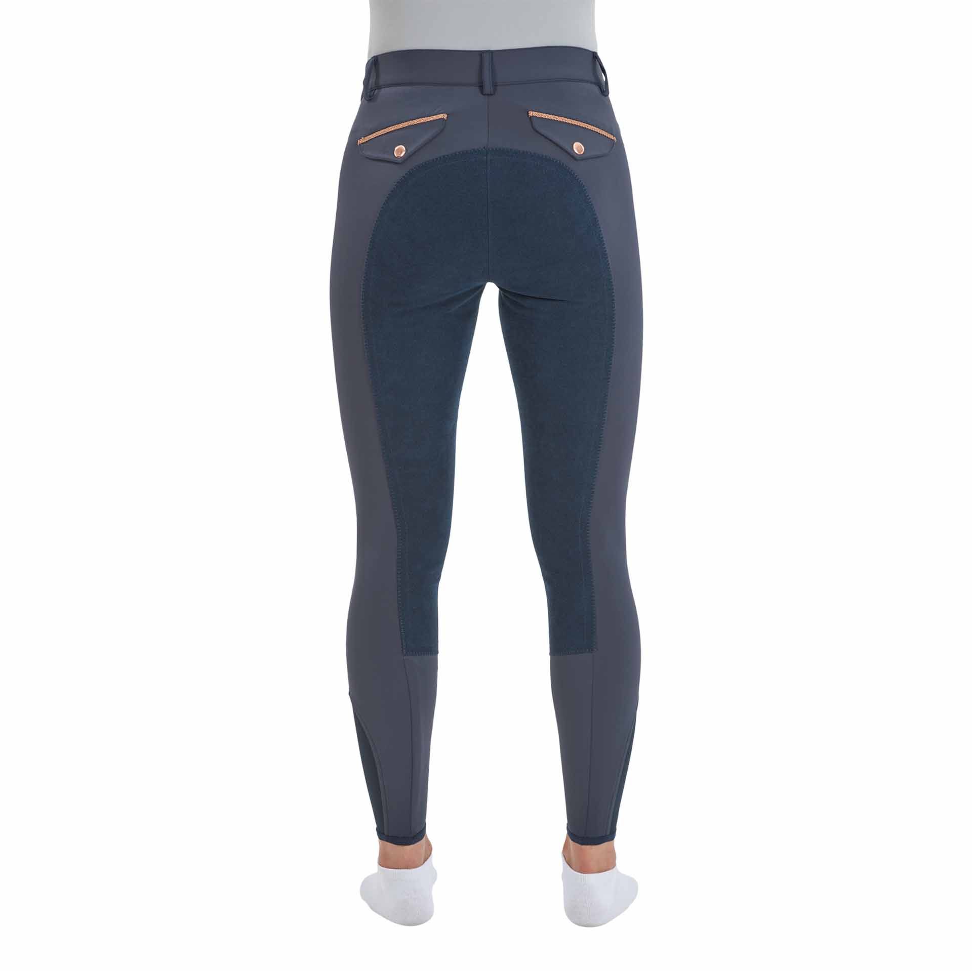 BUSSE Pantaloni de Călărie MALIKA PRO Șezut Integral, Piele Ecologică, vedere din spate