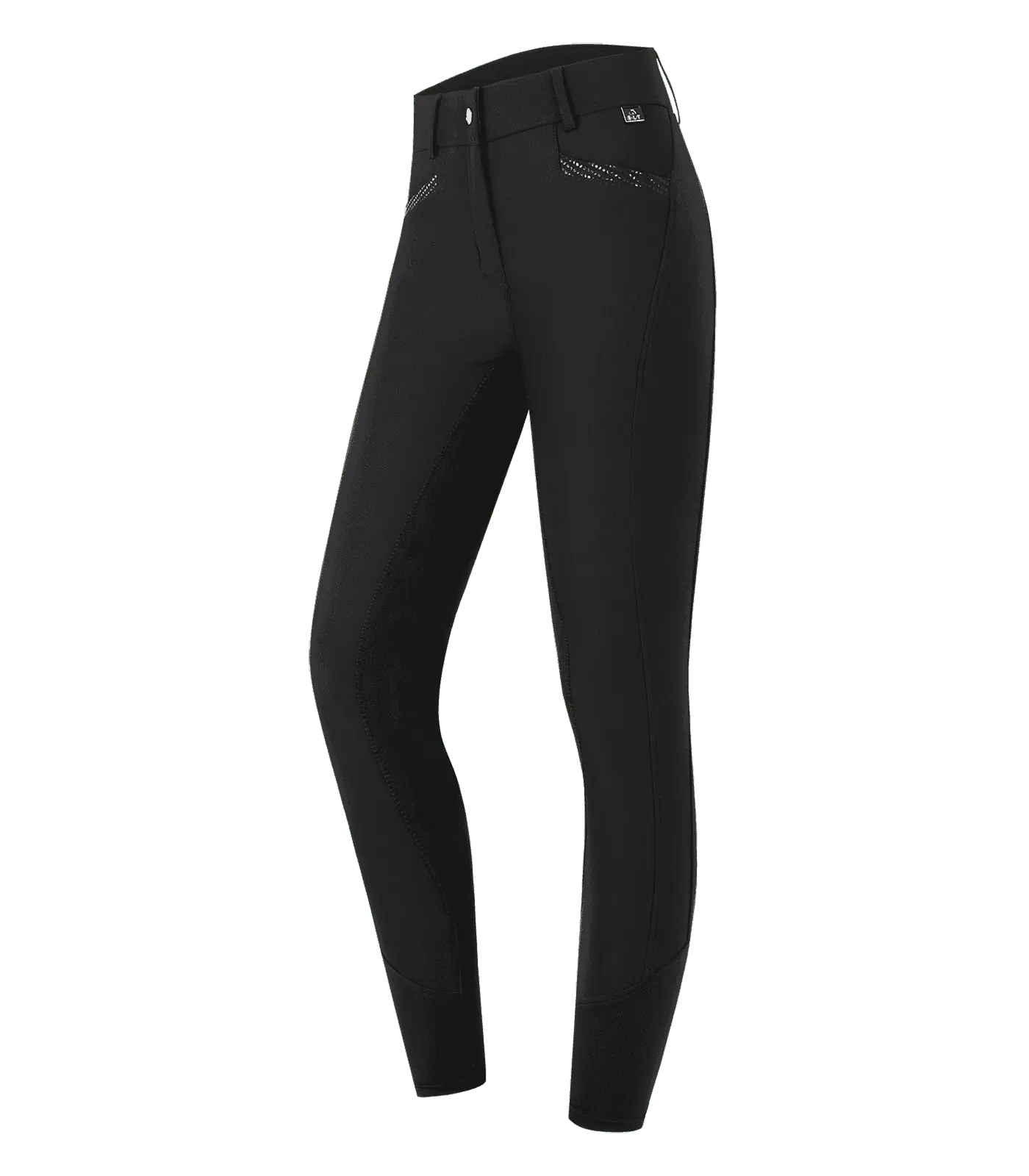 ELT Pantalon équitation Oktavia Curved High Waist, plein cuir