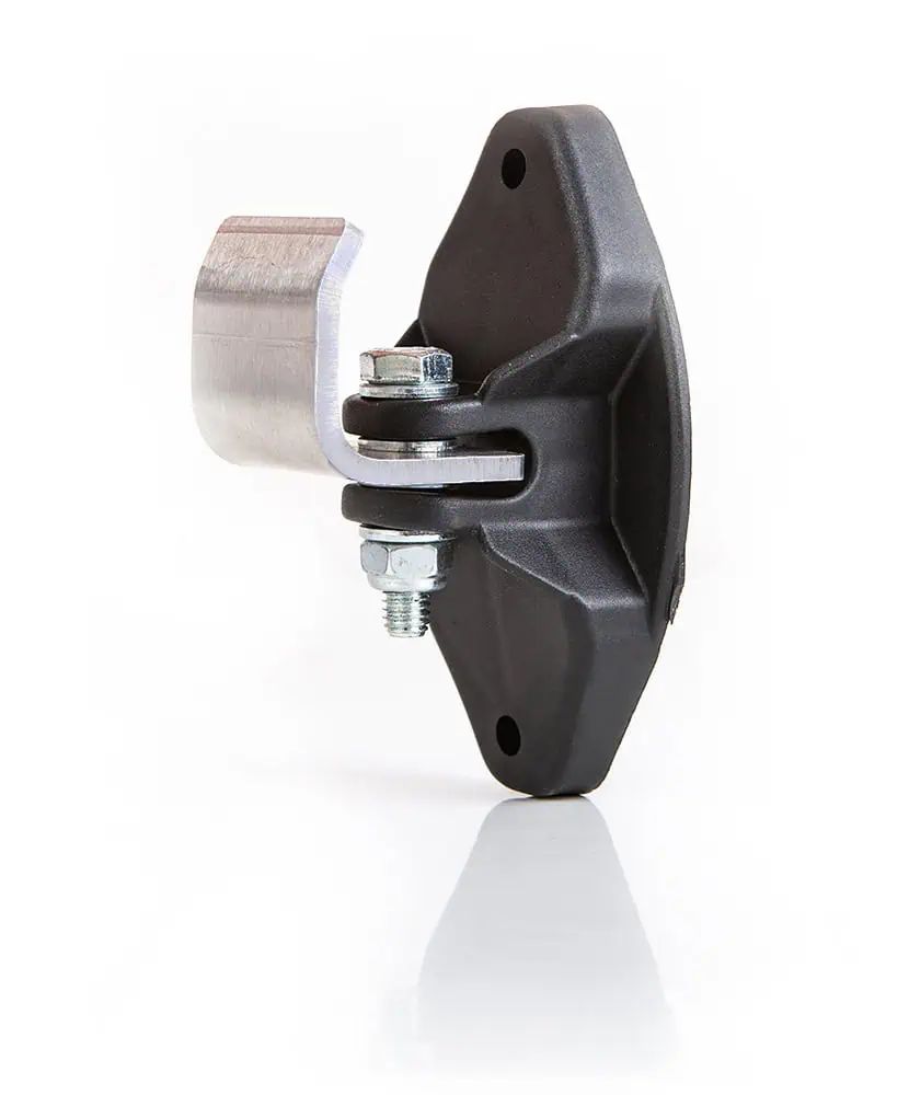 RoFlexs ISO-Halter Roflex Halterung für Zaunanbindung, schwarz/silber