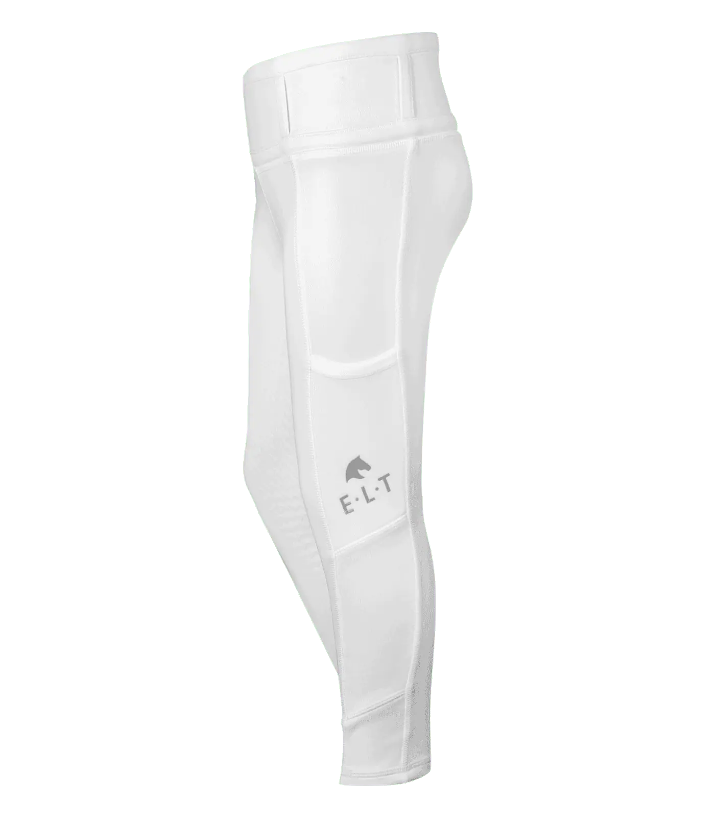 Legging d'équitation ELT Ella à fond intégral silicone, blanc 116