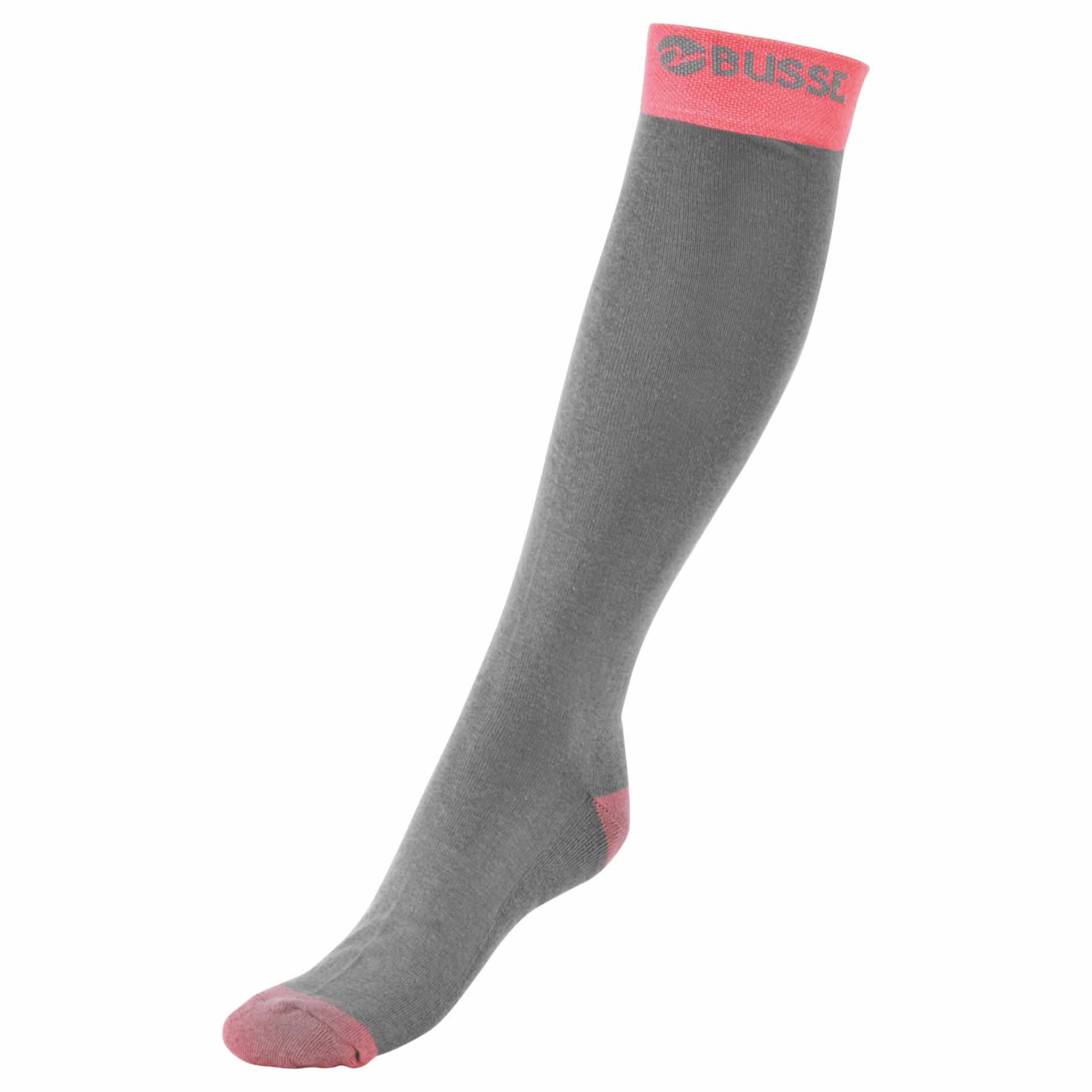 BUSSE Socken TRENDY 31-34 grey/coral