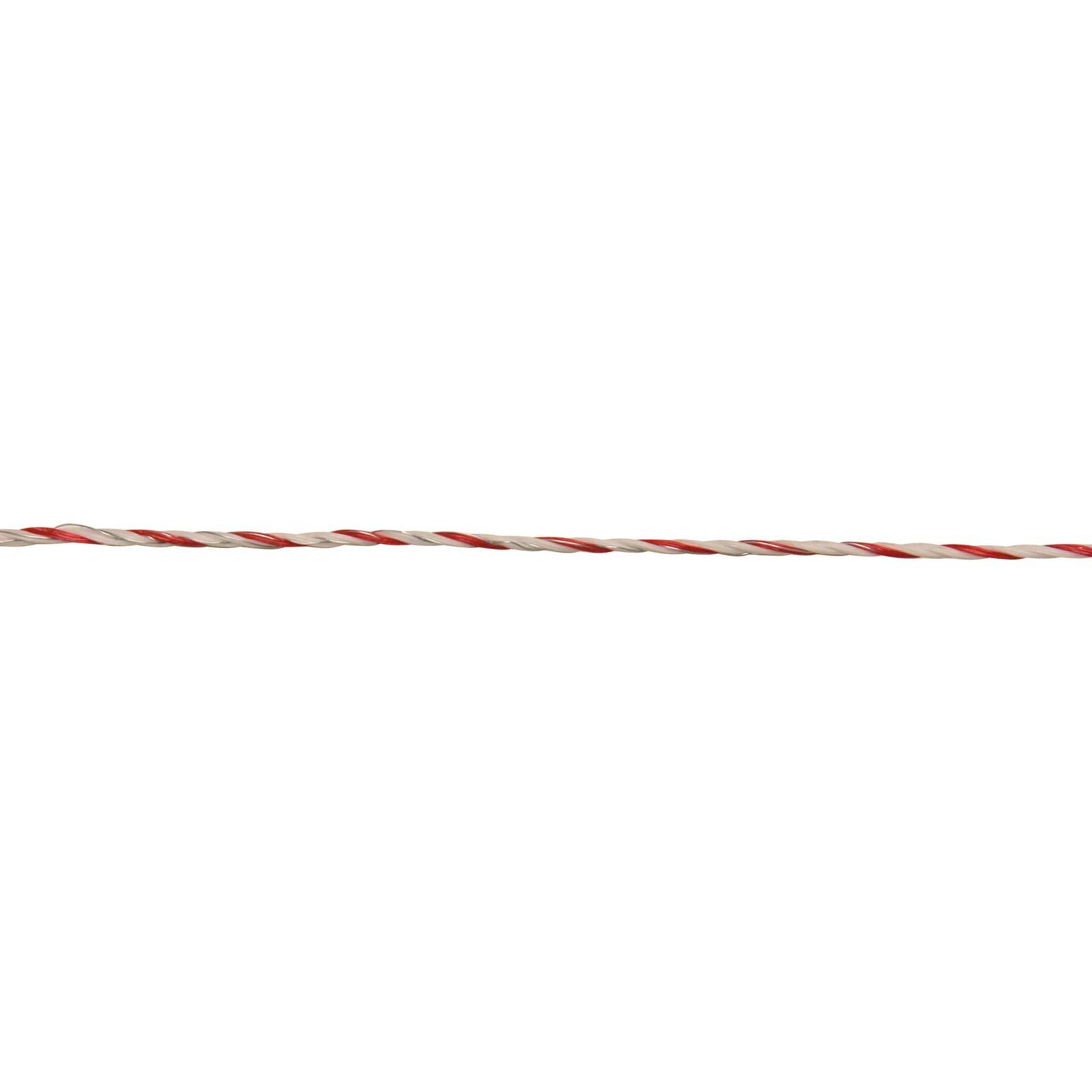 Ako villanypásztor zsinór TopLine Plus TriCOND 0,30 mm, fehér-piros, 1000 m