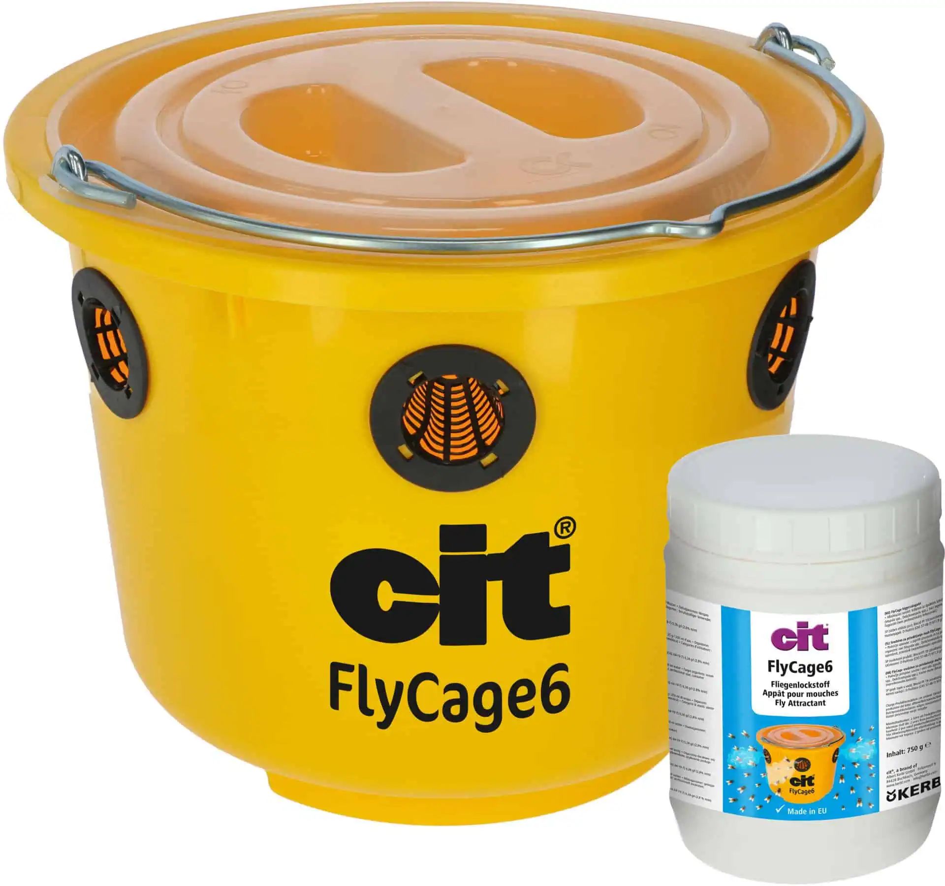 cit Flugfälla FlyCage6 för bete och trädgård inkl. lockmedel, leveransinnehåll