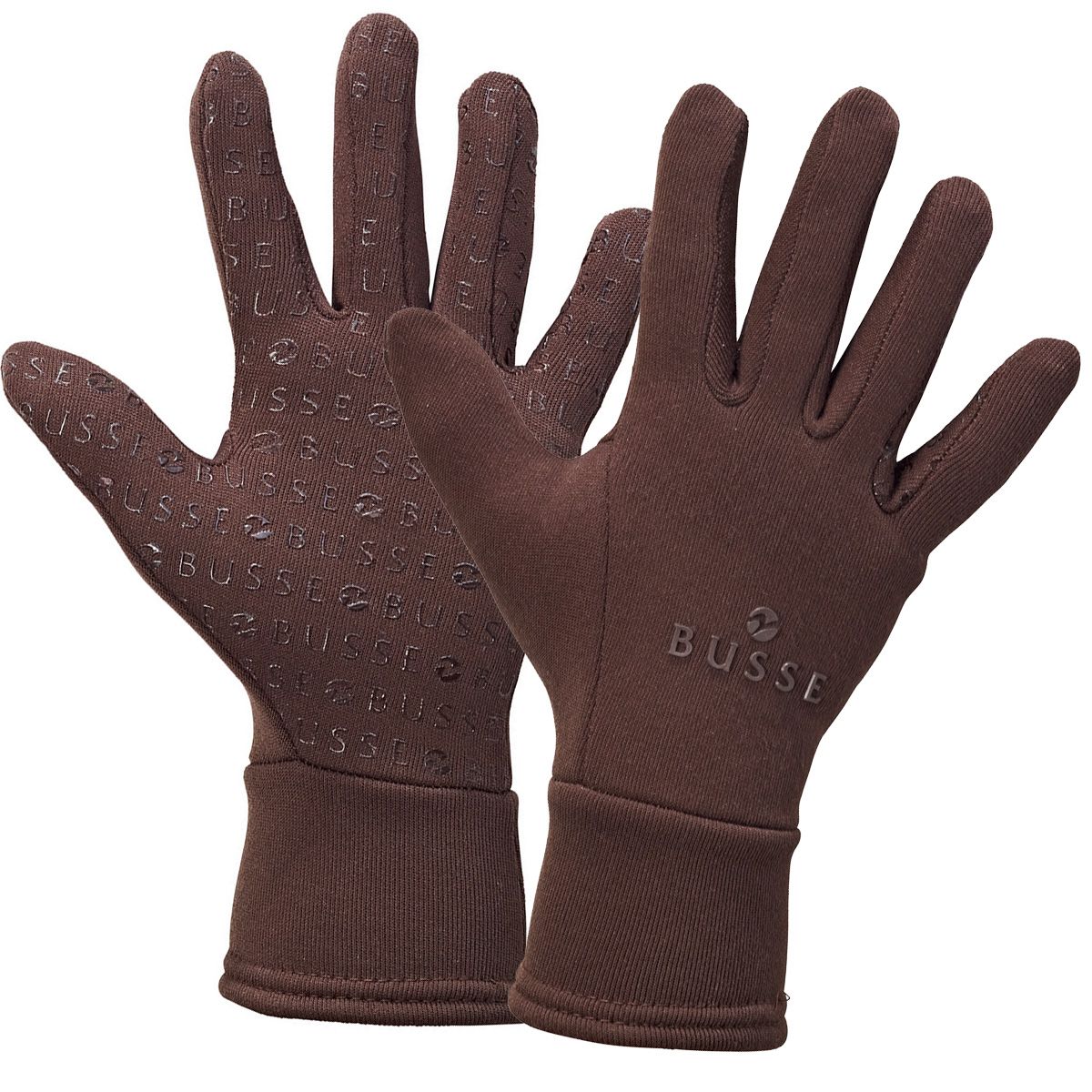 BUSSE Gants d'hiver LARS, gants d'équitation à revêtement silicone, marron CS
