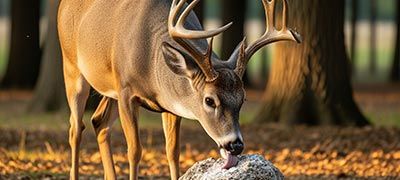 Pierre à lécher pour gibier