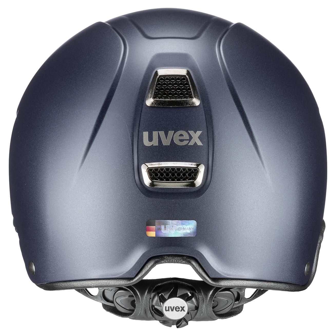 uvex Reithelm perfexxion III grace mat, mit Swarovski Kristallen, 52-55, navy mat
