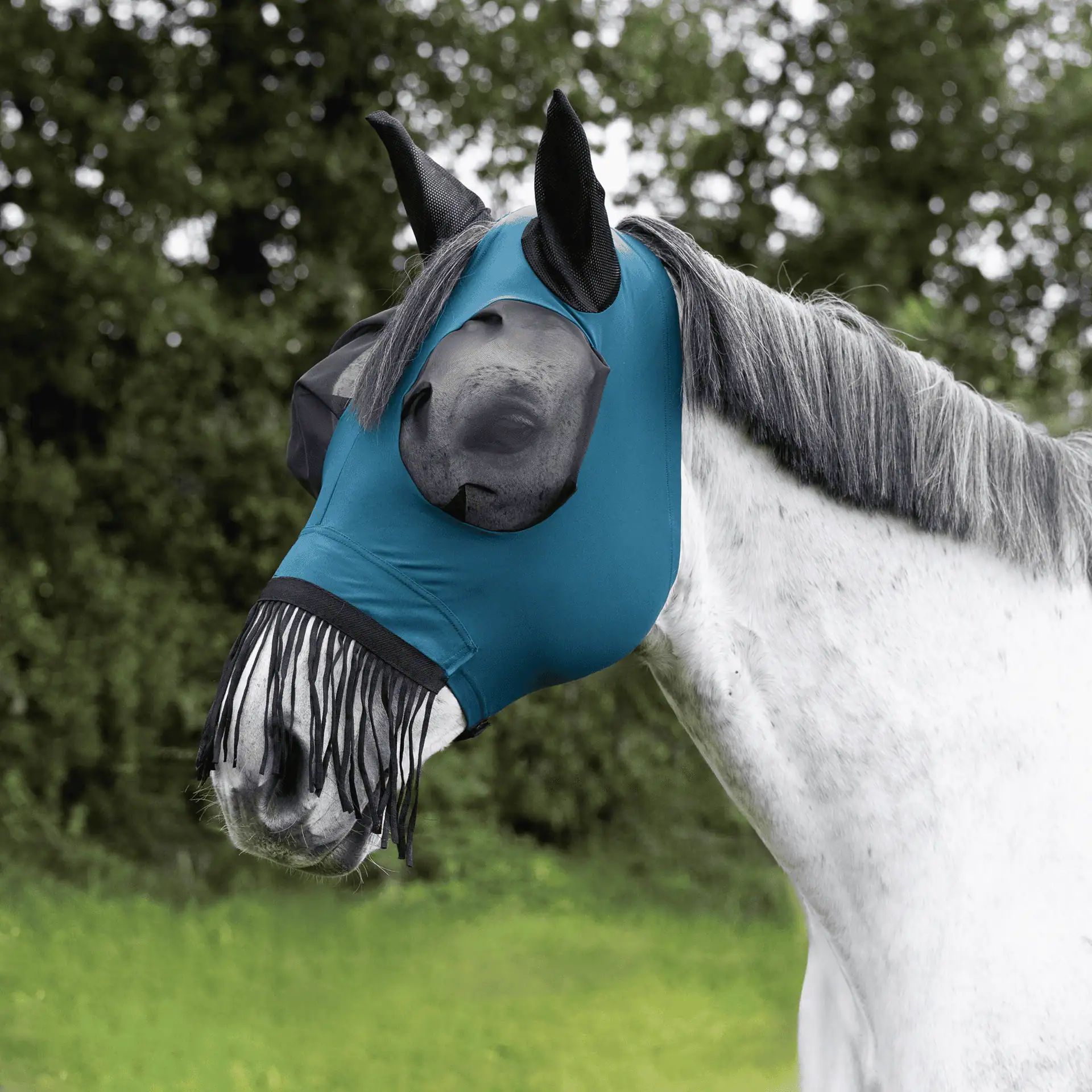 Masque anti-mouches BUSSE TWIN FIT FLEXI FRANSEN avec franges nasales