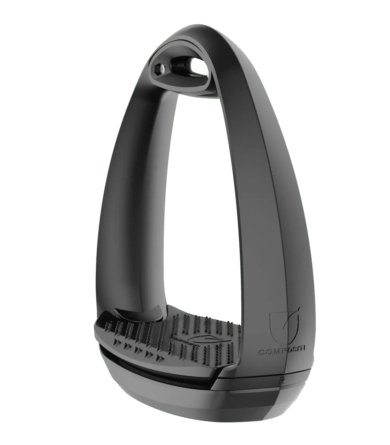 Staffe Compositi EOLE Airstep con Ammortizzatore, Nero, 12 cm, vista laterale