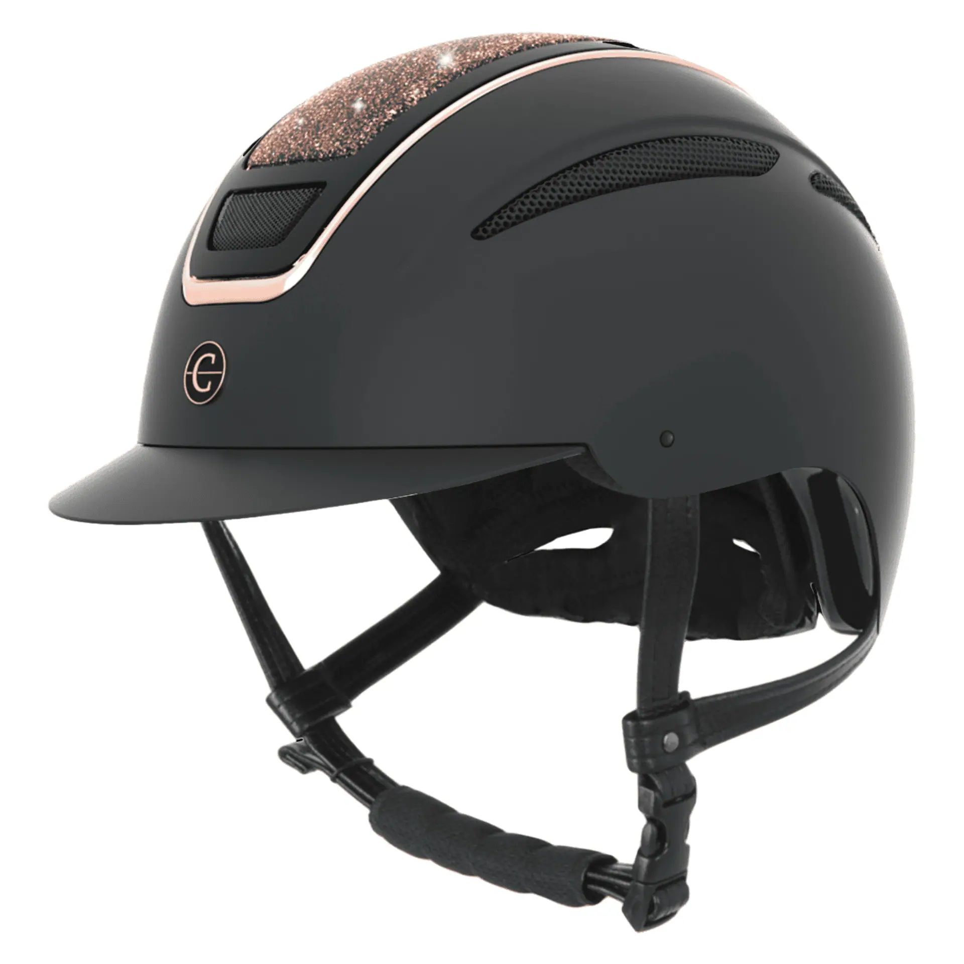Casco Reithelm Mistral 2 Edition Blau Schwarz Struktur
