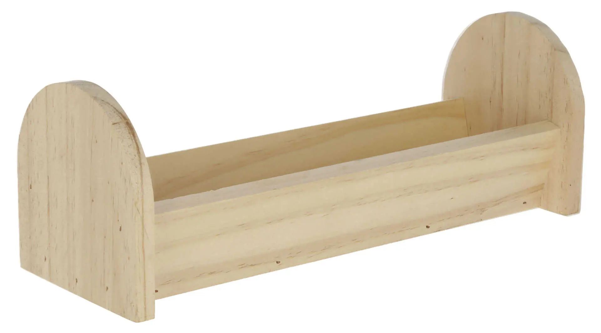 Futtertrog für Nager 28x10x10cm aus Holz