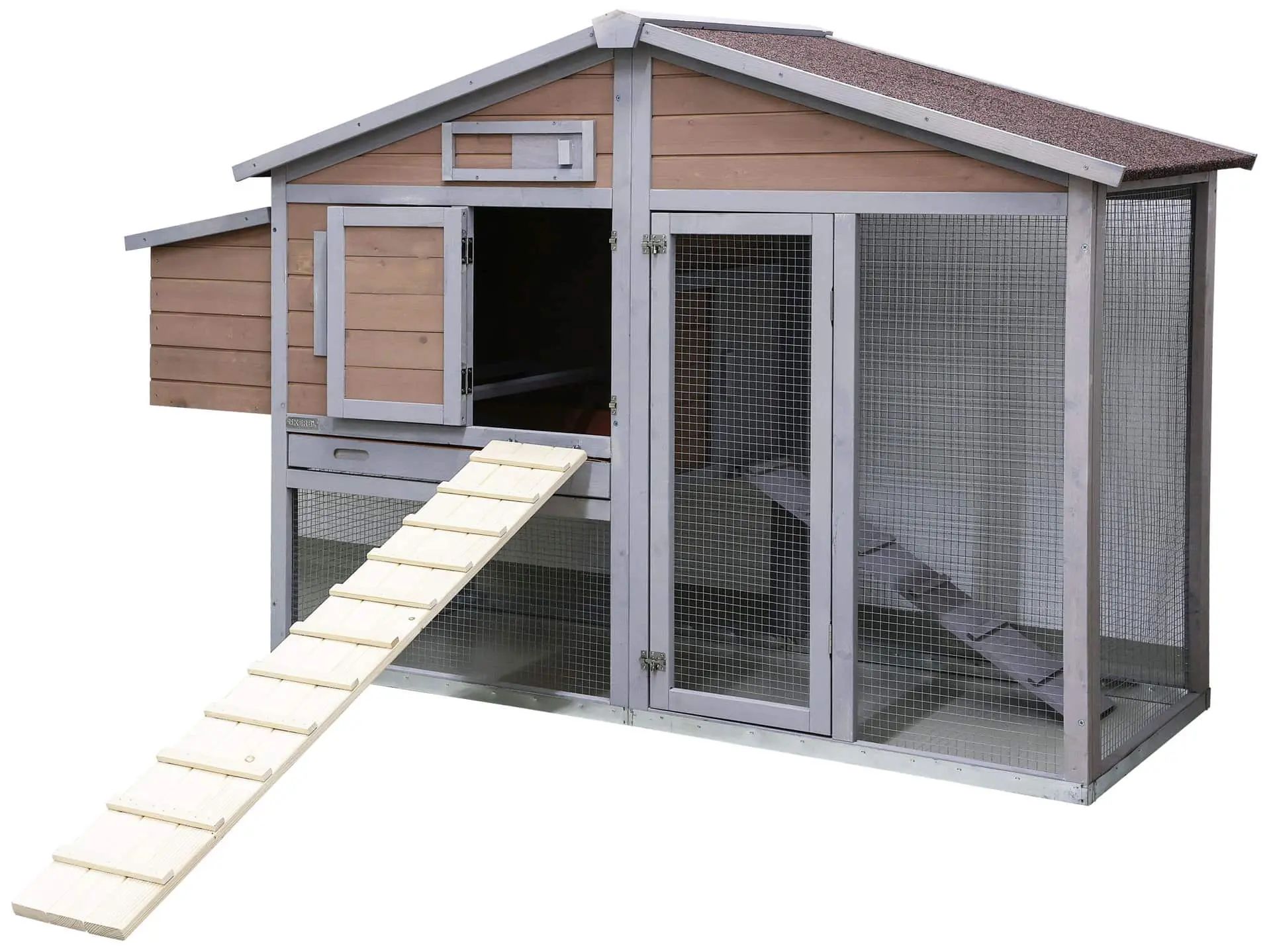 Échelle pour poules en bois, Kerbl Hobbyfarming, barreaux stables, 115 x 18 x 3 cm