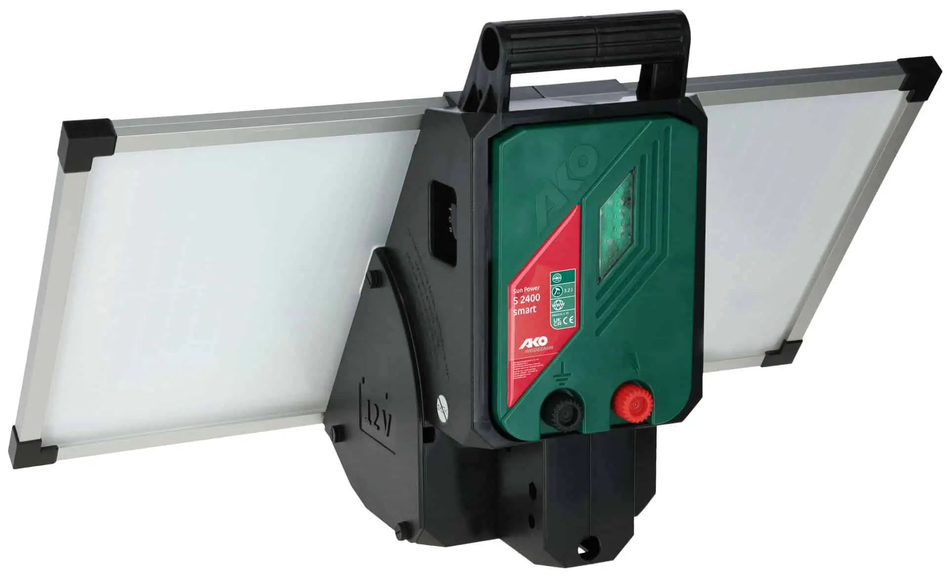 Aparat solar pentru gard electric AKO SunPower S2400 Smart 12V, 3,2 Joule