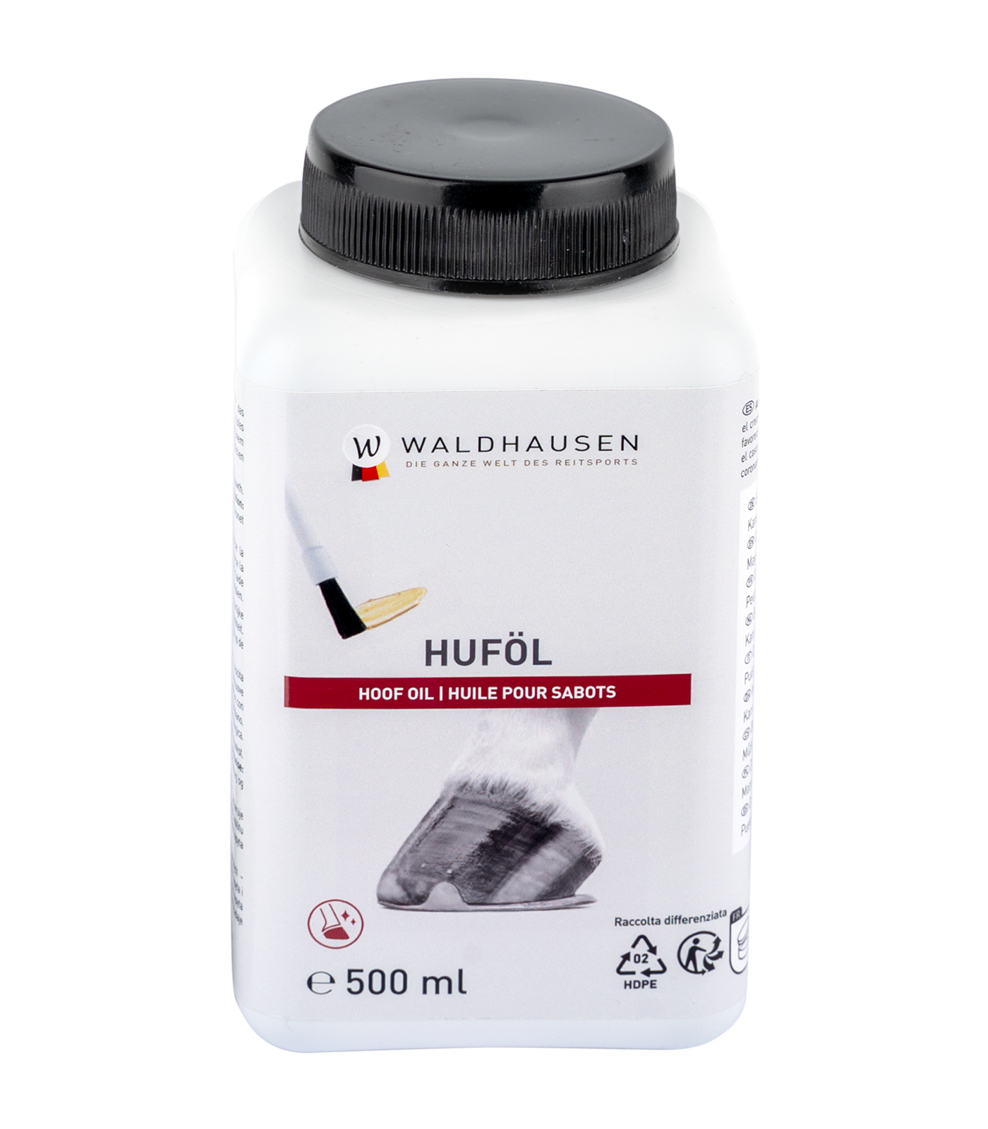 Huile pour sabots à l’huile de laurier, avec pinceau, 500 ml