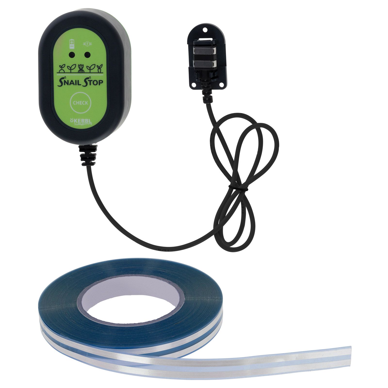 Kerbl SnailStop Elektrischer Schneckenzaun Starter Set, Lieferumfang
