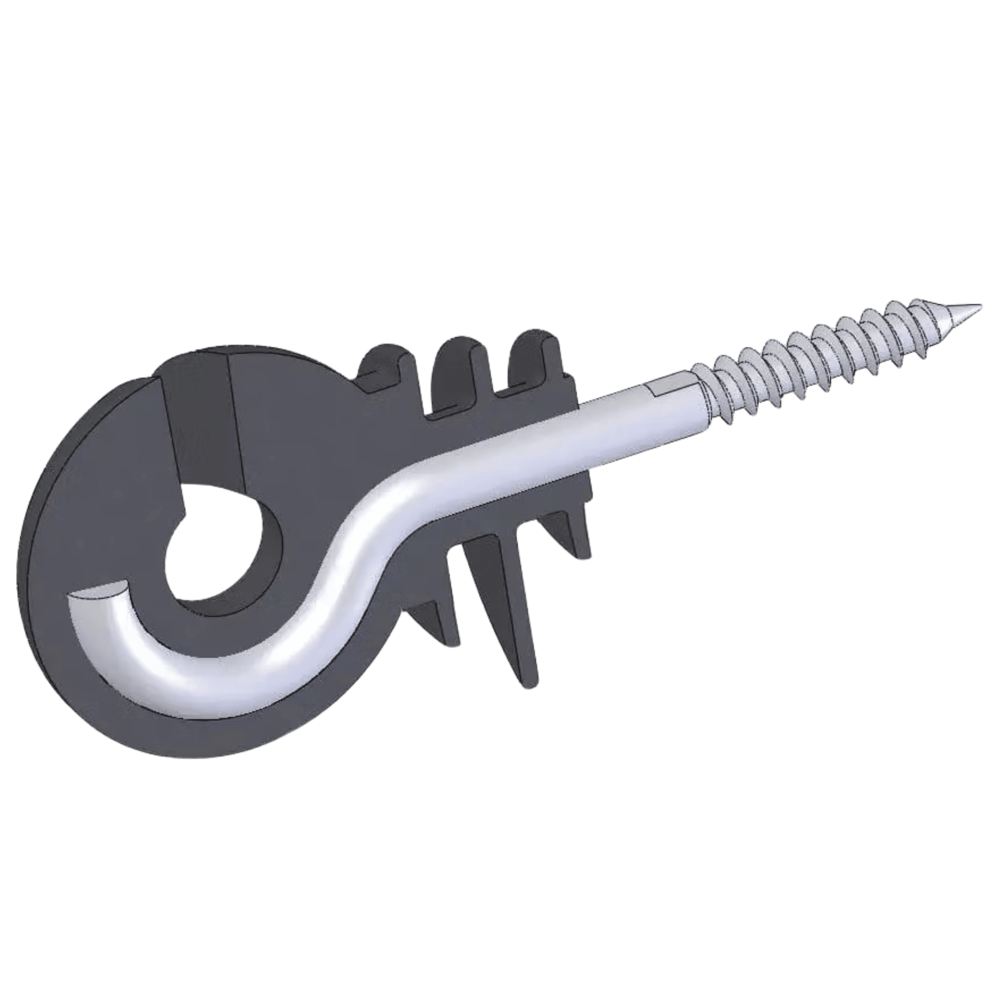 Agrarzone Ringisolator kompakt für Weidezaun, Holzgewinde, Detailansicht, Isolator