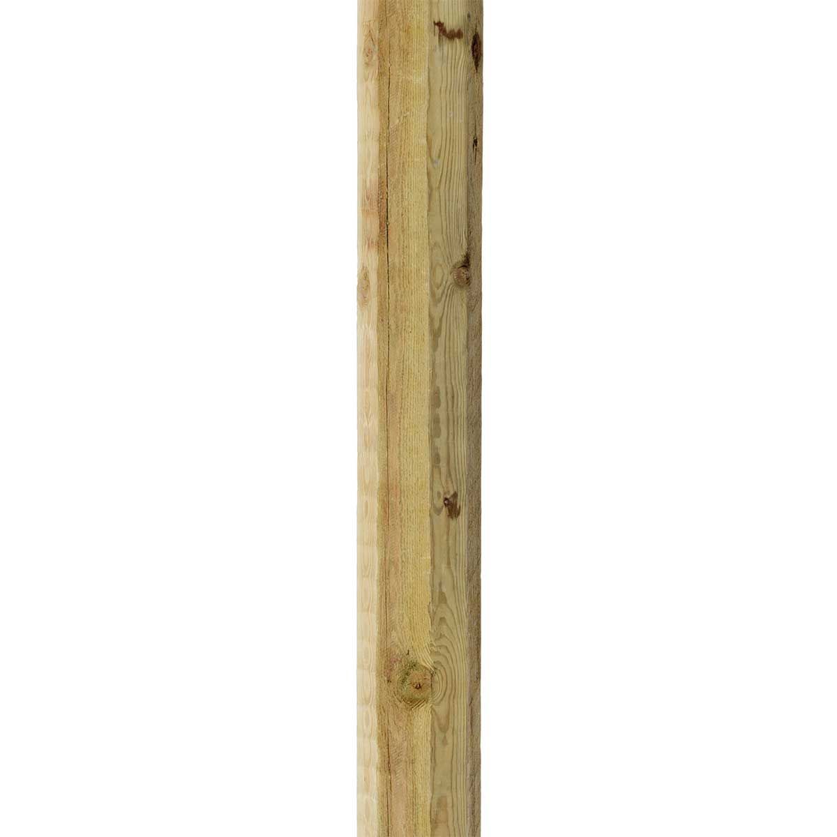 Kerbl Holzpfahl Octo Wood Zaunpfosten Ø 60 mm, Kiefer, Vorderansicht