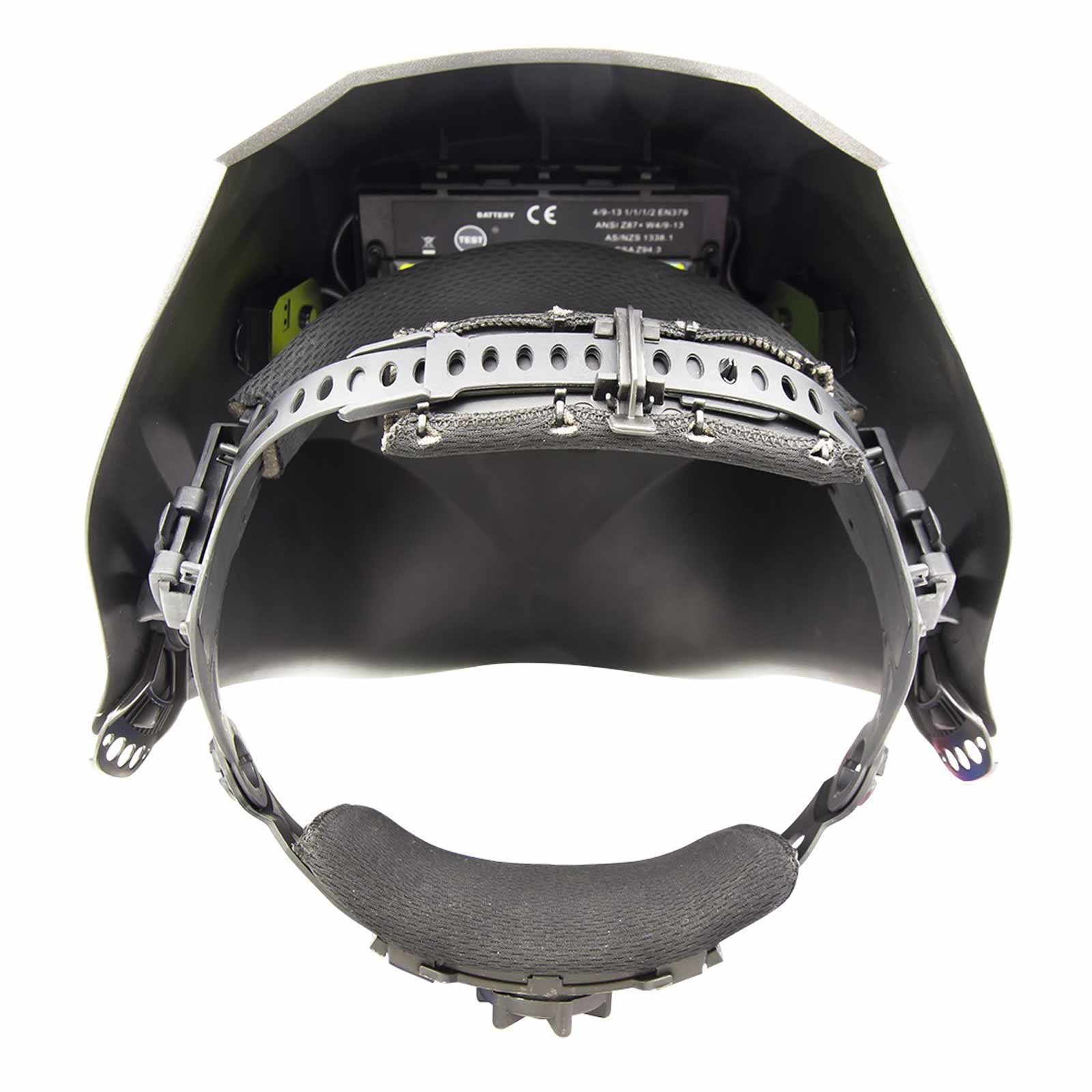 Elmag casco per saldatura autoscurante FLAME, dettaglio, supporto