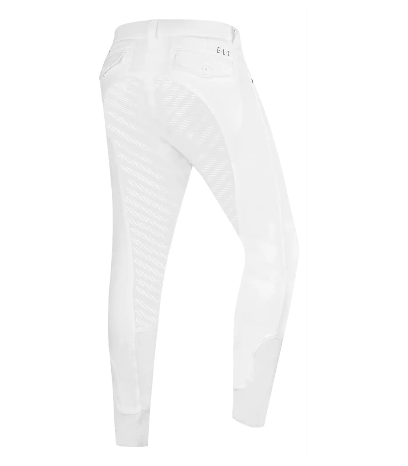 Pantalon d'équitation ELT Marc Silicone, hommes, fond intégral, blanc H54