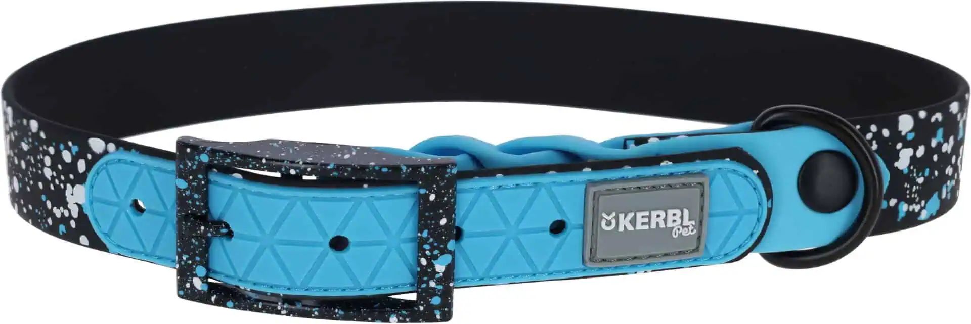 Collier pour chien Kerbl Lima, résistant, noir/bleu