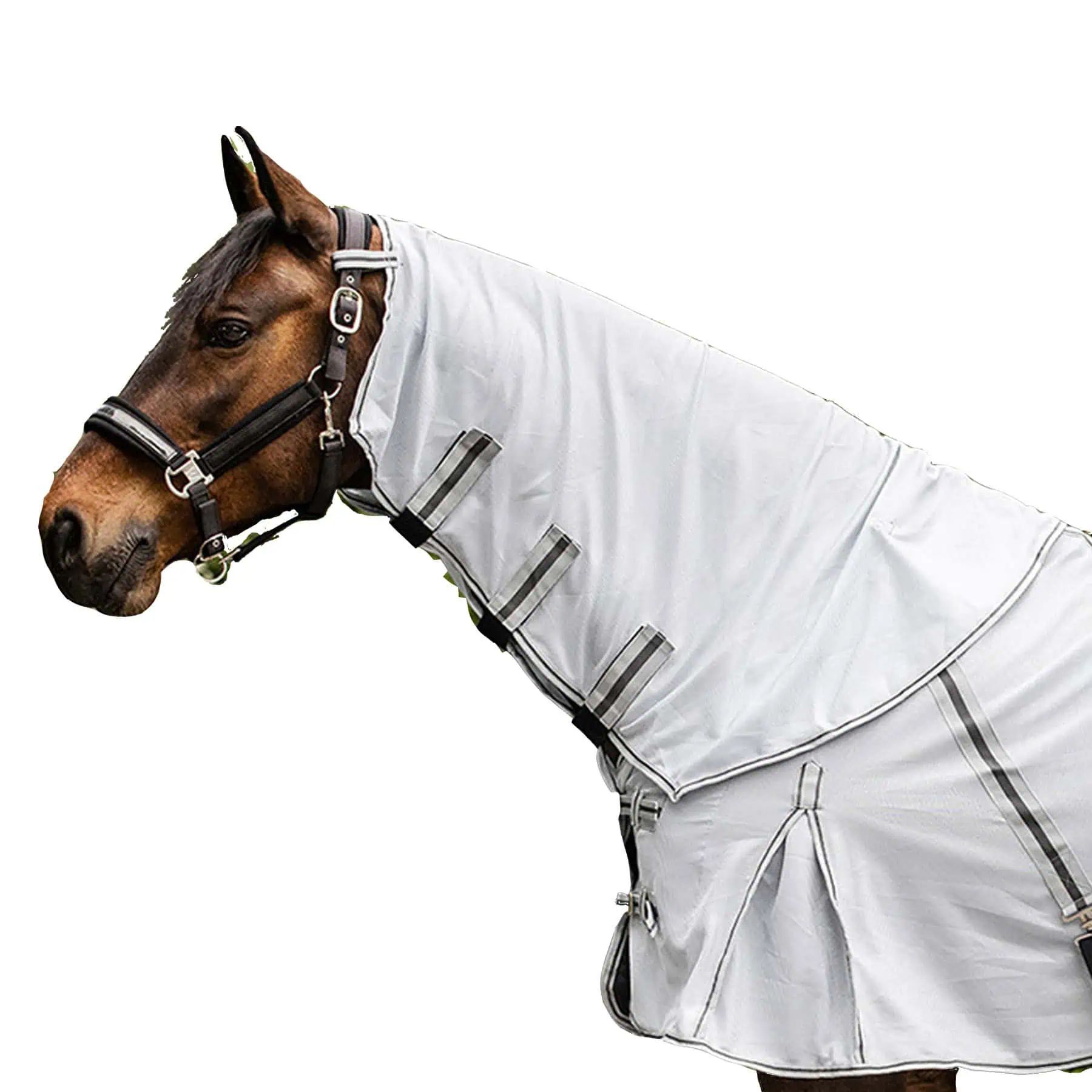 Waldhausen PROTECT Couvre-cou anti-mouches, protection insectes fine maille, gris argenté/gris FULL
