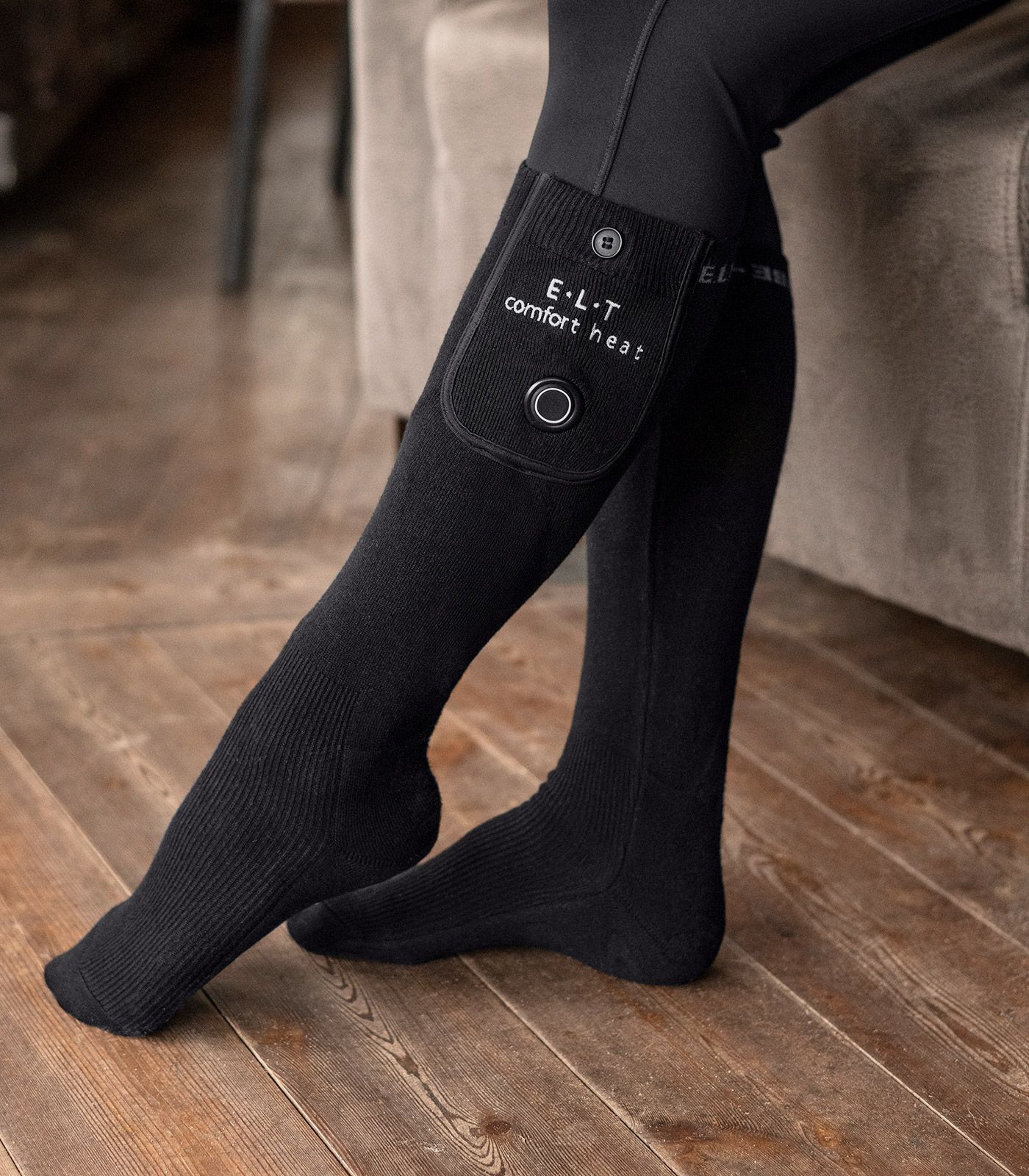 ELT Heizsocken Comfort Heat, beheizbare Socken 3 Heizstufen, schwarz