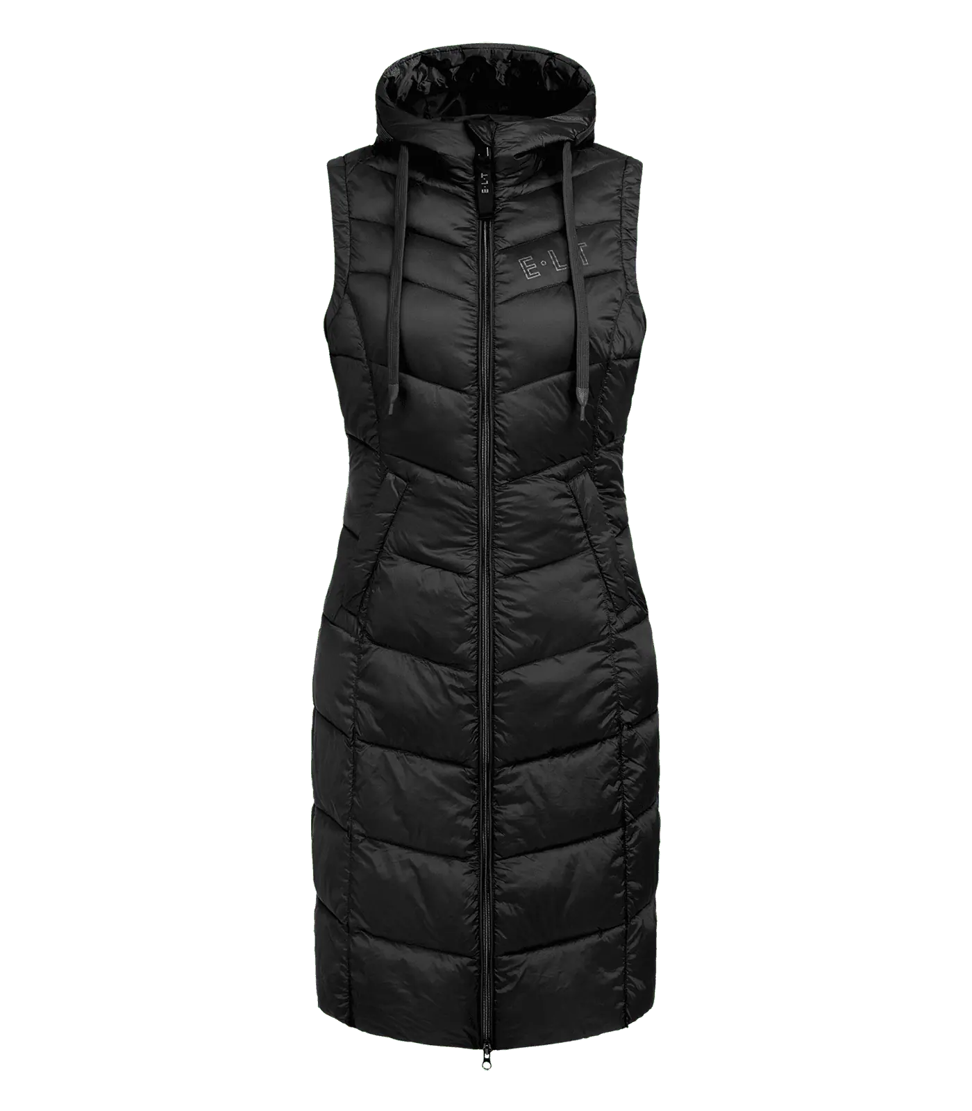 ELT Gilet lungo leggero Ostende, gilet trapuntato caldo, vista frontale