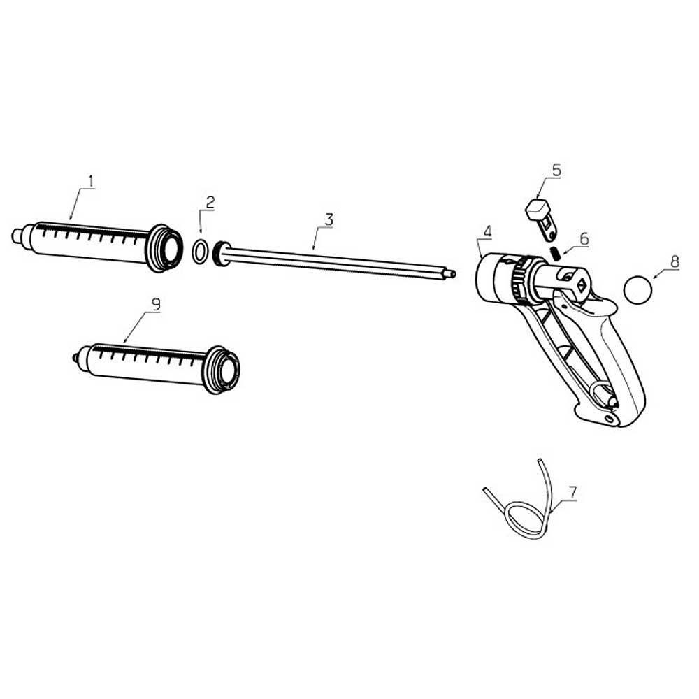 Injecteur HSW MULTI-MATIC – seringue de dosage pour vaccinations en série, 50 ml Luer-Lock