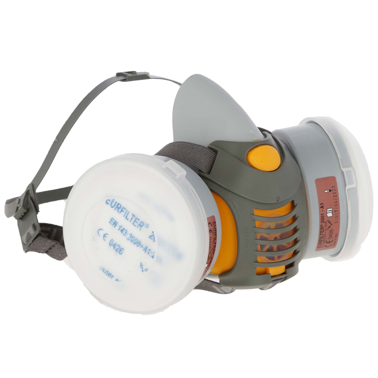 Kerbl Semimaschera VULCANO, set incl. 2 filtri A1P2 R, contenuto della confezione