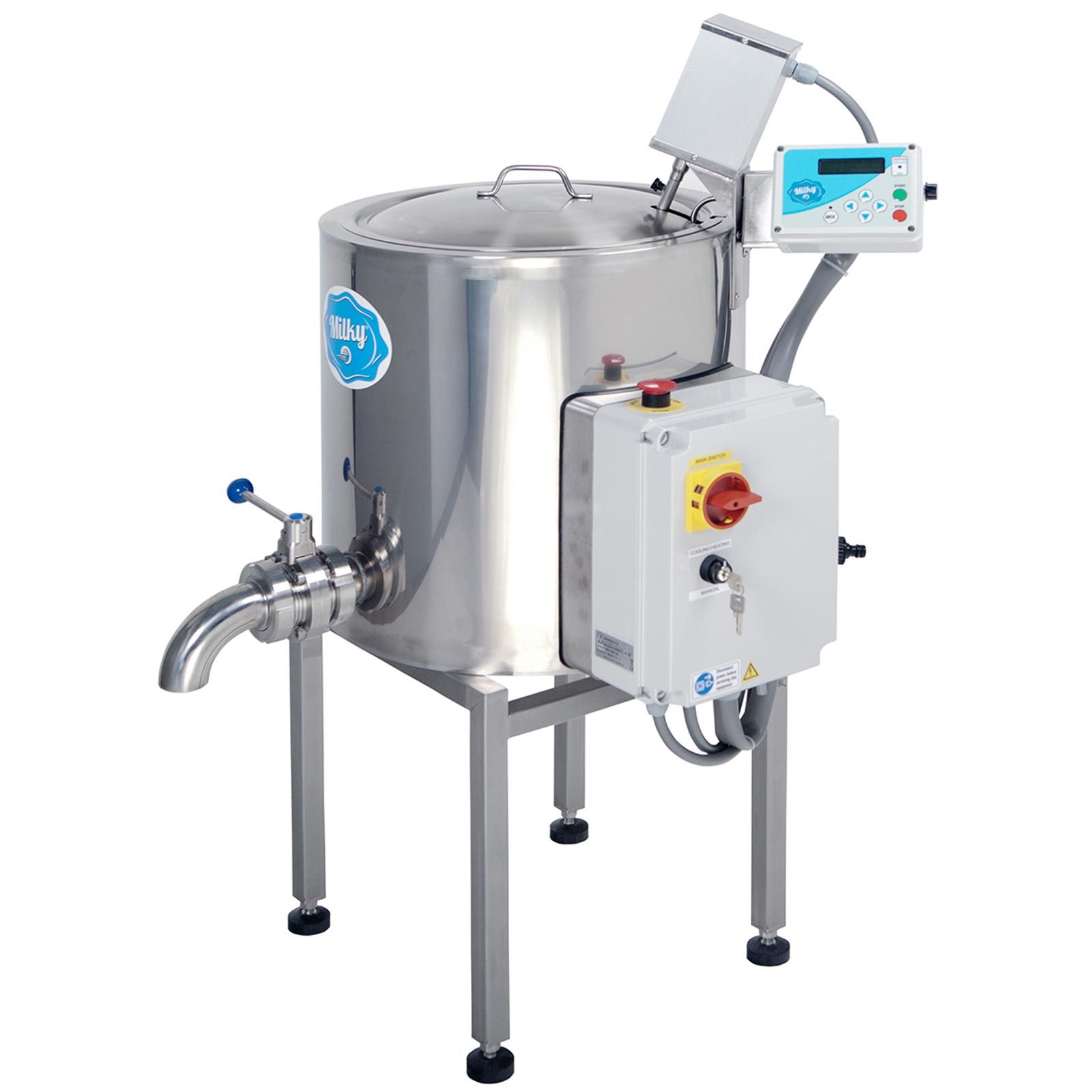 Milky FJ 50 PF pasteurizator, cazan pentru brânză și iaurt, 50 L