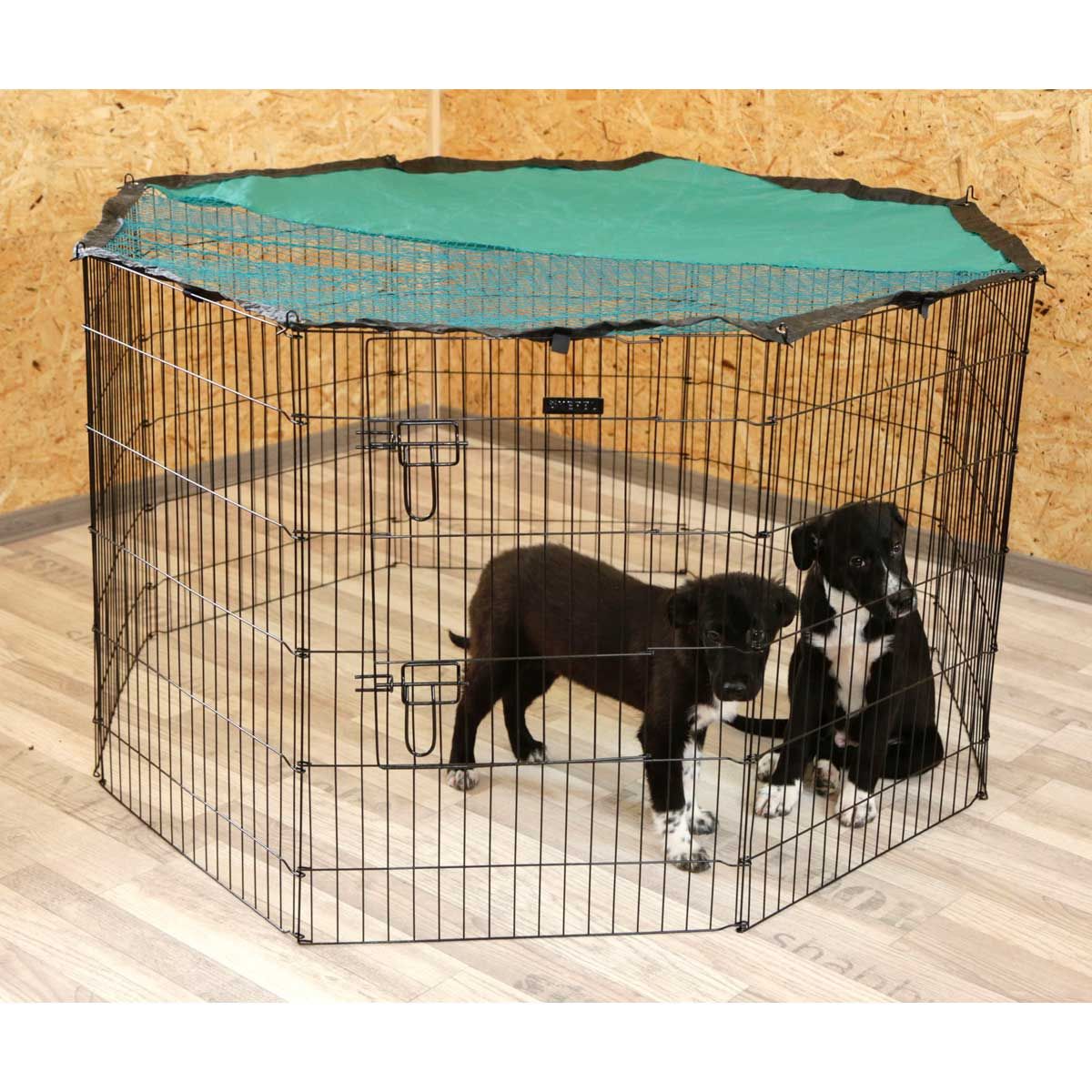Kerbl Țarc pentru Căței și Animale Mici, 8 Elemente cu Ușă, în utilizare