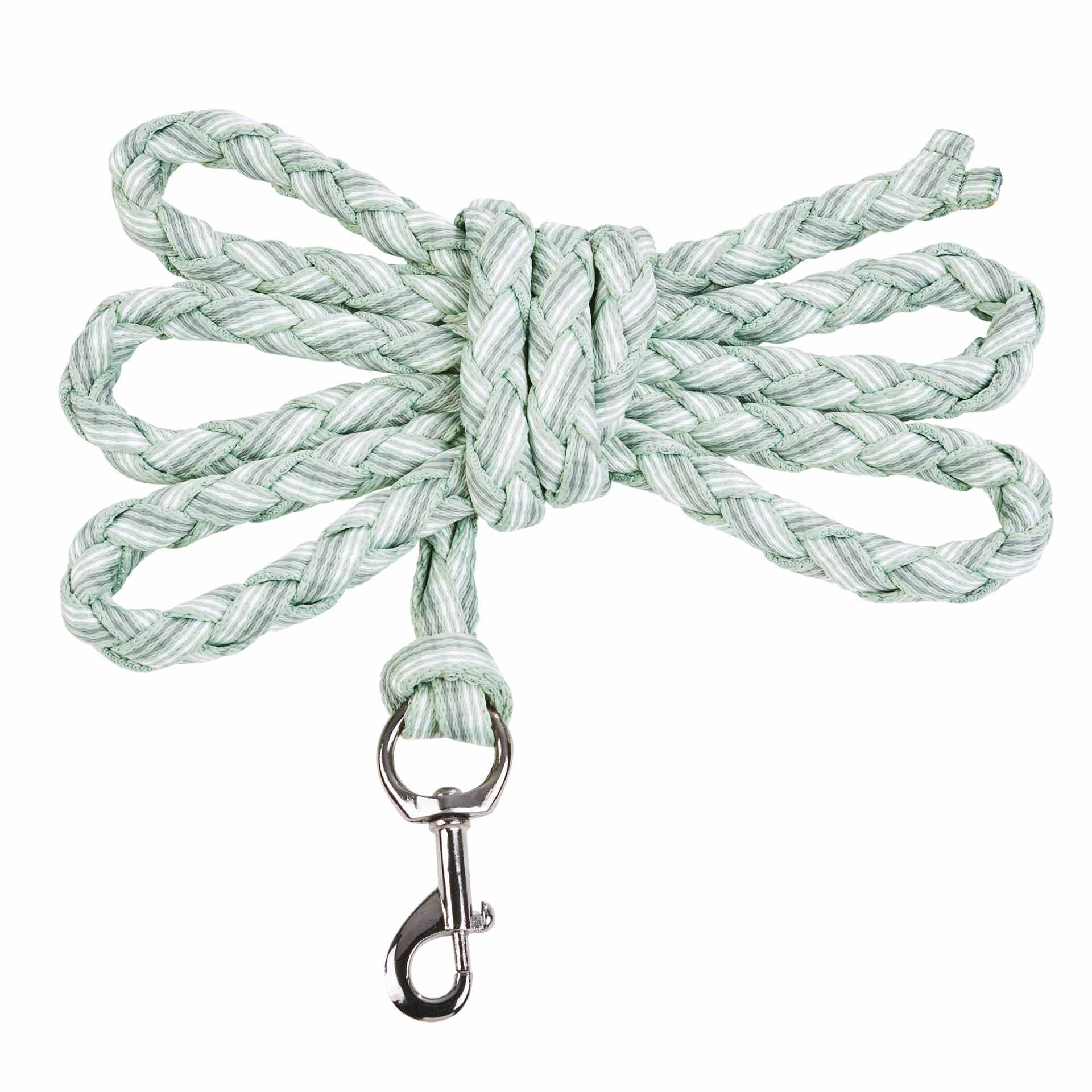 BUSSE Anbindestrick SMOOTH Karabinerhaken smoke green/white/grey