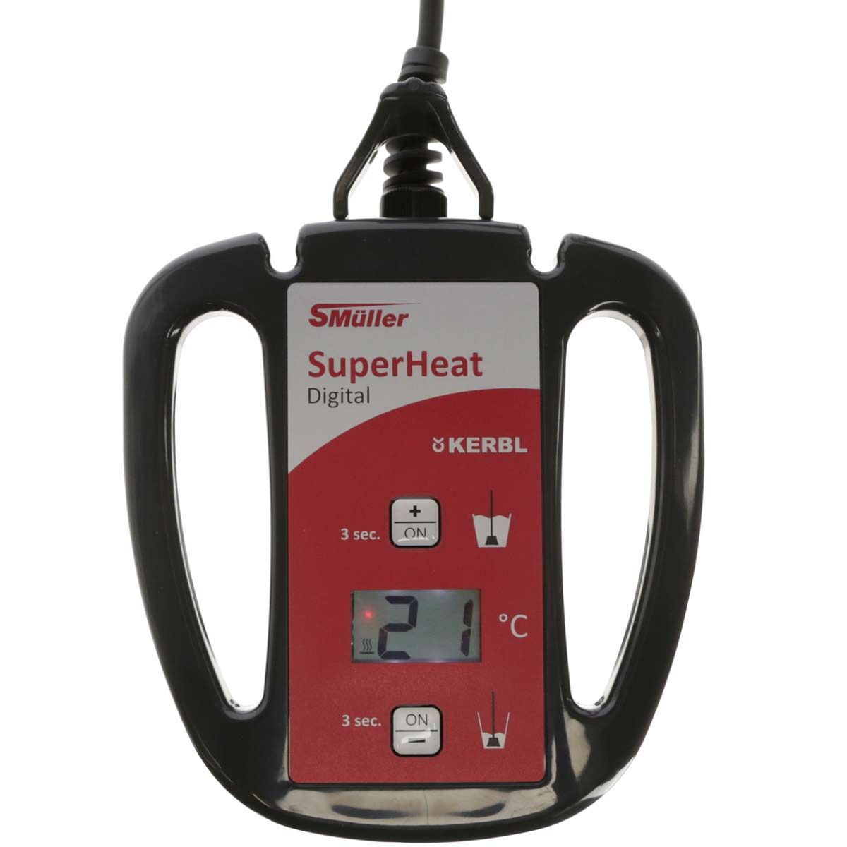 Încălzitor de lapte pentru viței SuperHeat digital 2300W, elemente de comandă