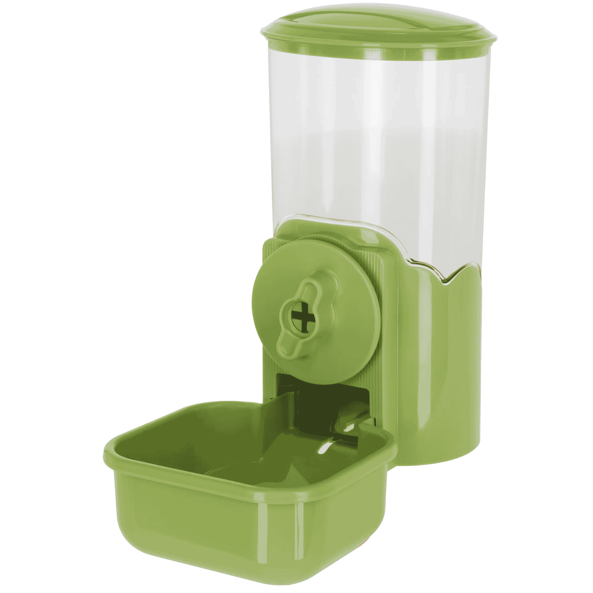 manual, green, hopper, container, refillable