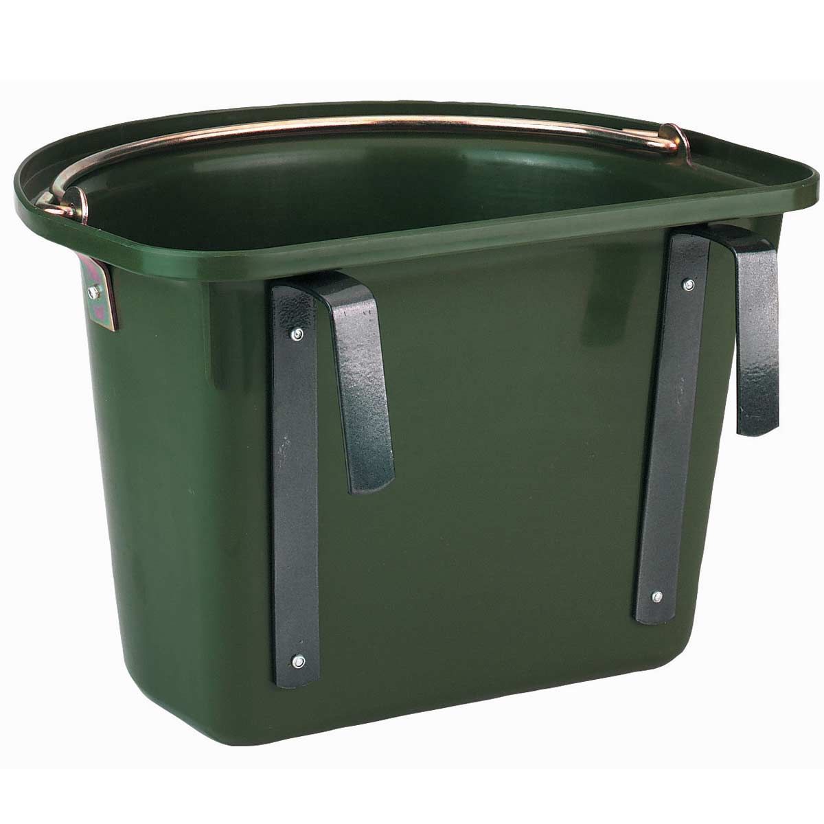 Kerbl Show Feed Manger with Hanging Bracket and Carry Handle, side view