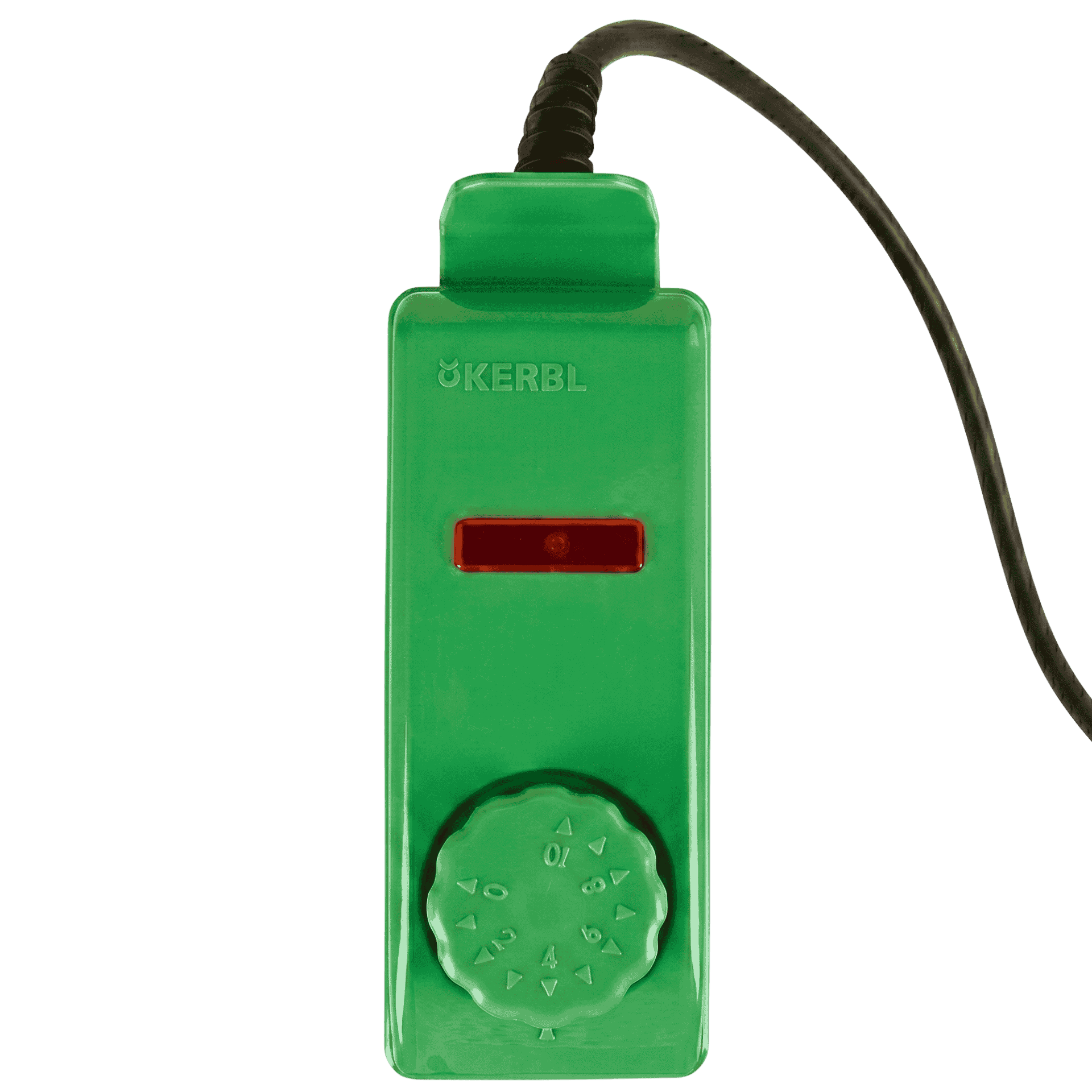 green, remote control, power switch, dial, corded