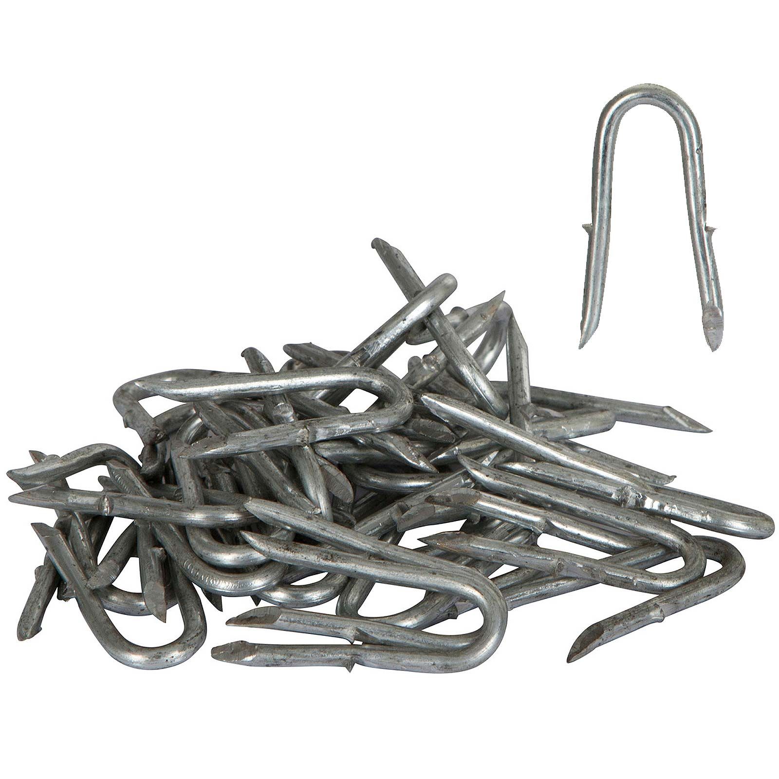 Kerbl Crampillon galvanisé pour clôture, 3,8 x 47 mm, 50 pièces