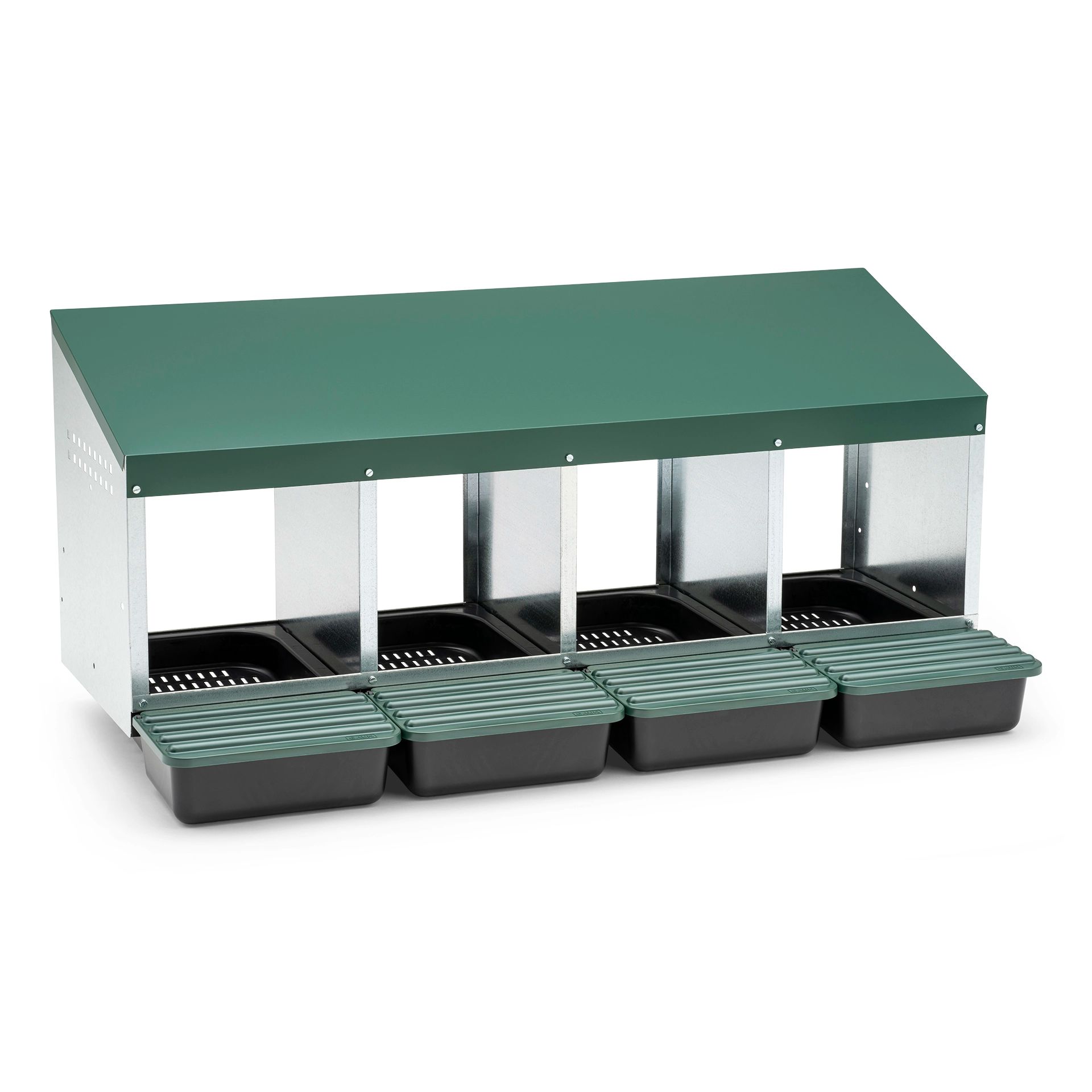 Pondoir pour poules 4 compartiments sol plastique