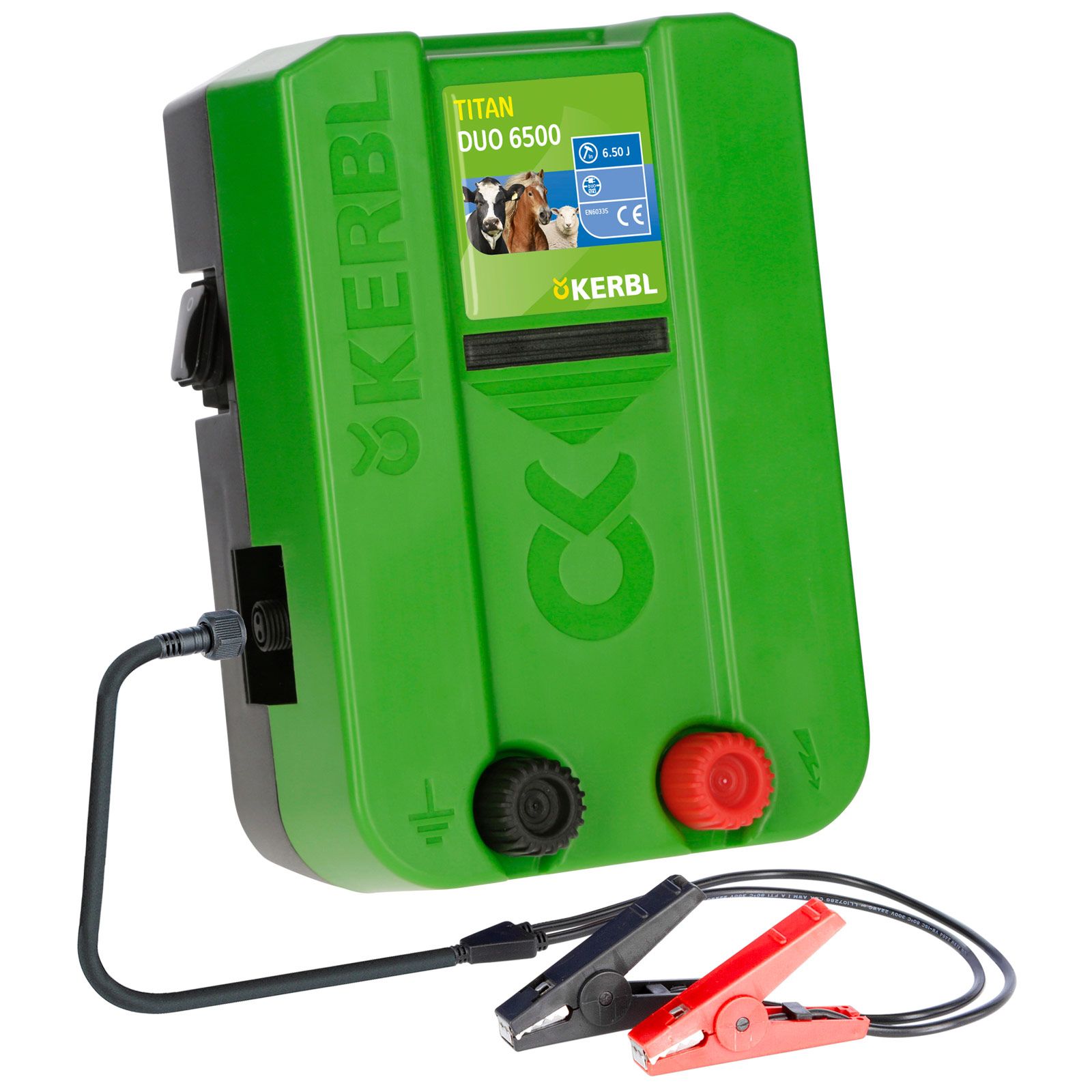 Kerbl TITAN DUO 6500 elstängsel 230V/12V, 6,5 Joule