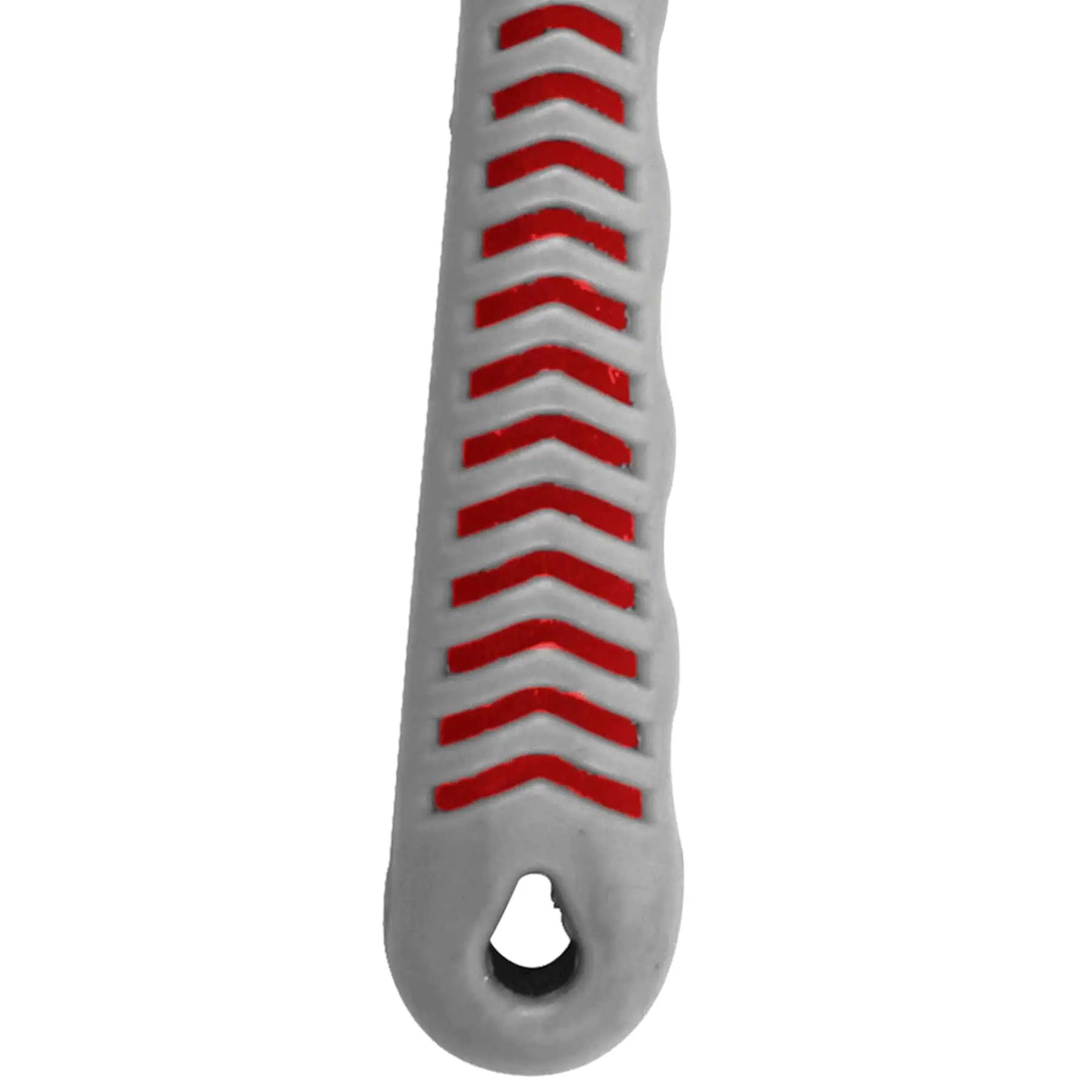Waldhausen Grippy Hufkratzer mit Bürste, starre Borsten, 16 cm, rot/grau